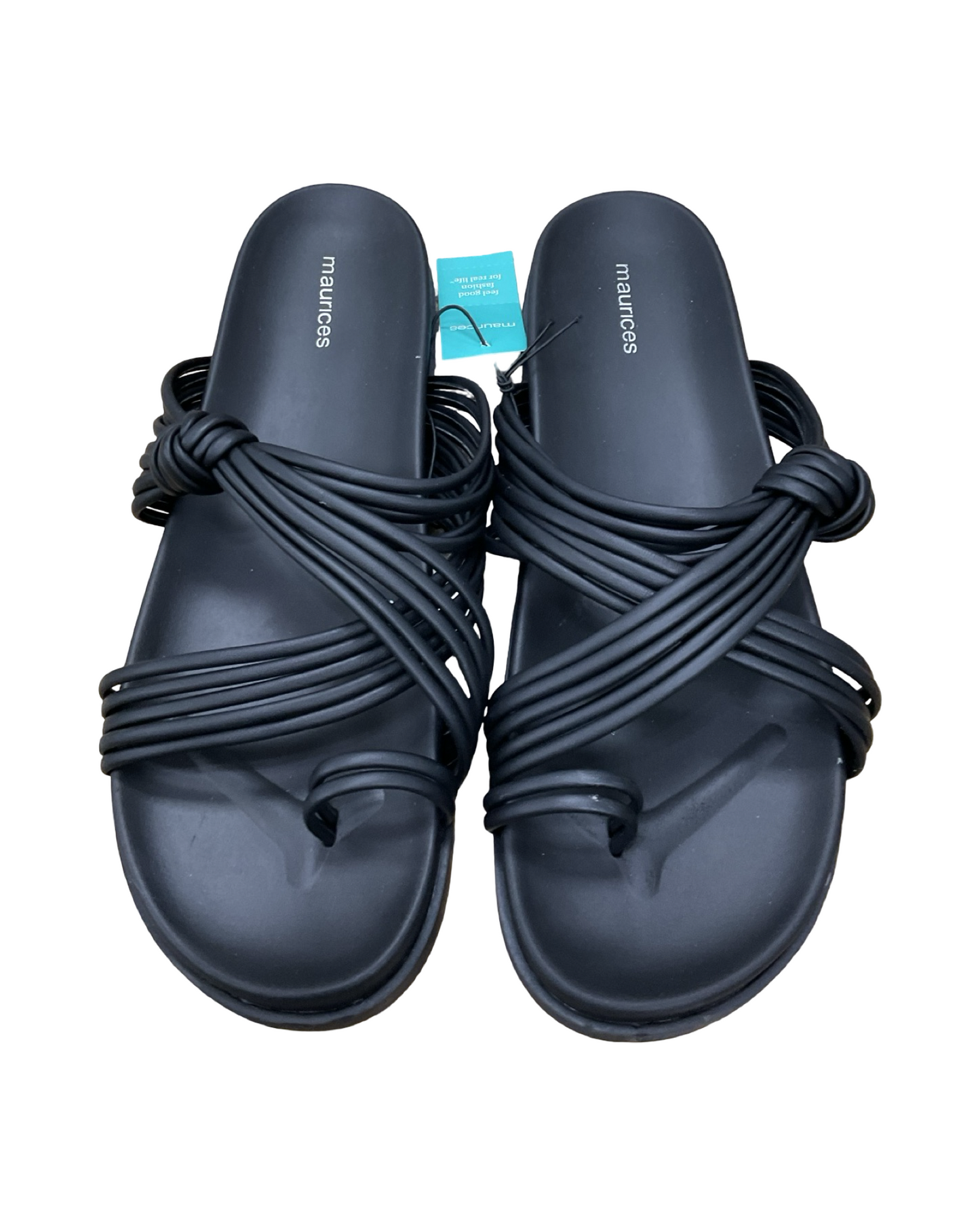 Sandals Flats By Maurices In Black, Size:10