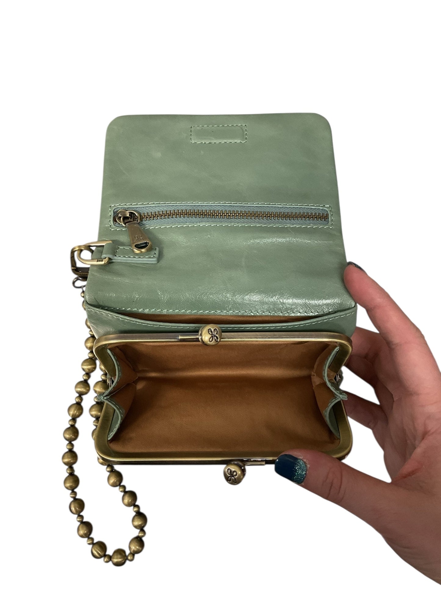 Wristlet By Hobo Intl In Green, Size:Small