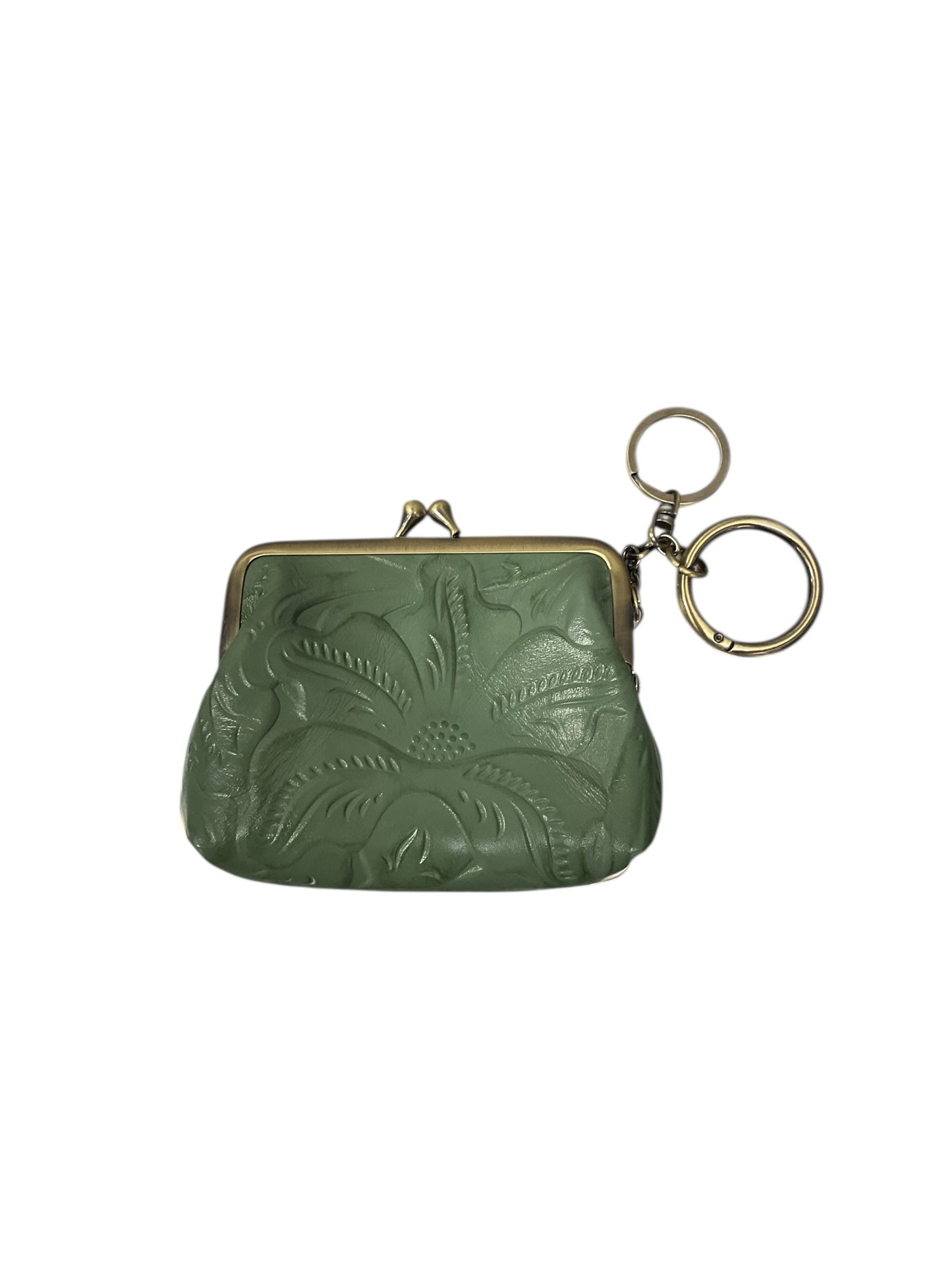 Coin Purse Designer By Patricia Nash In Green, Size:Small