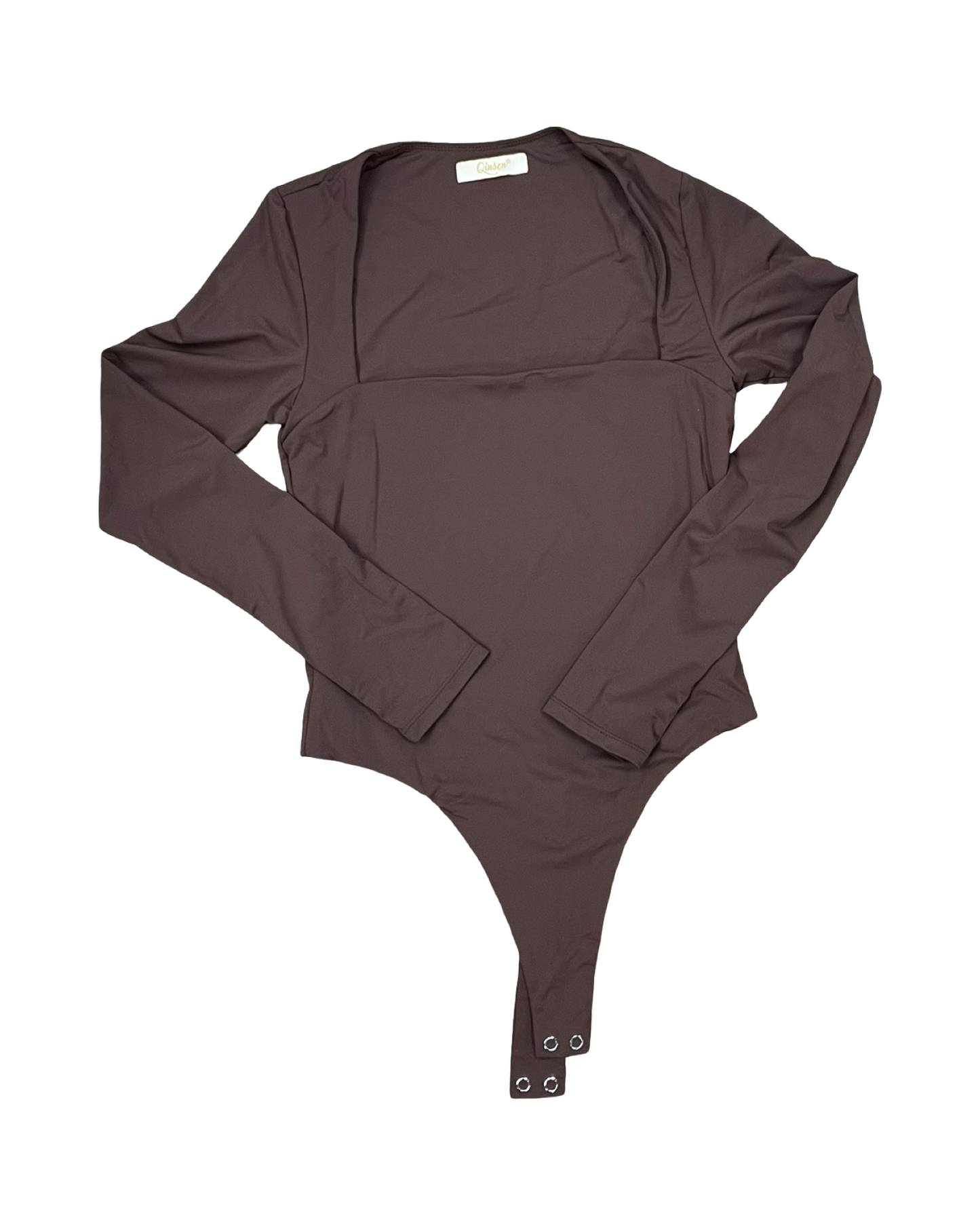Bodysuit By Qinsen In Brown, Size:L