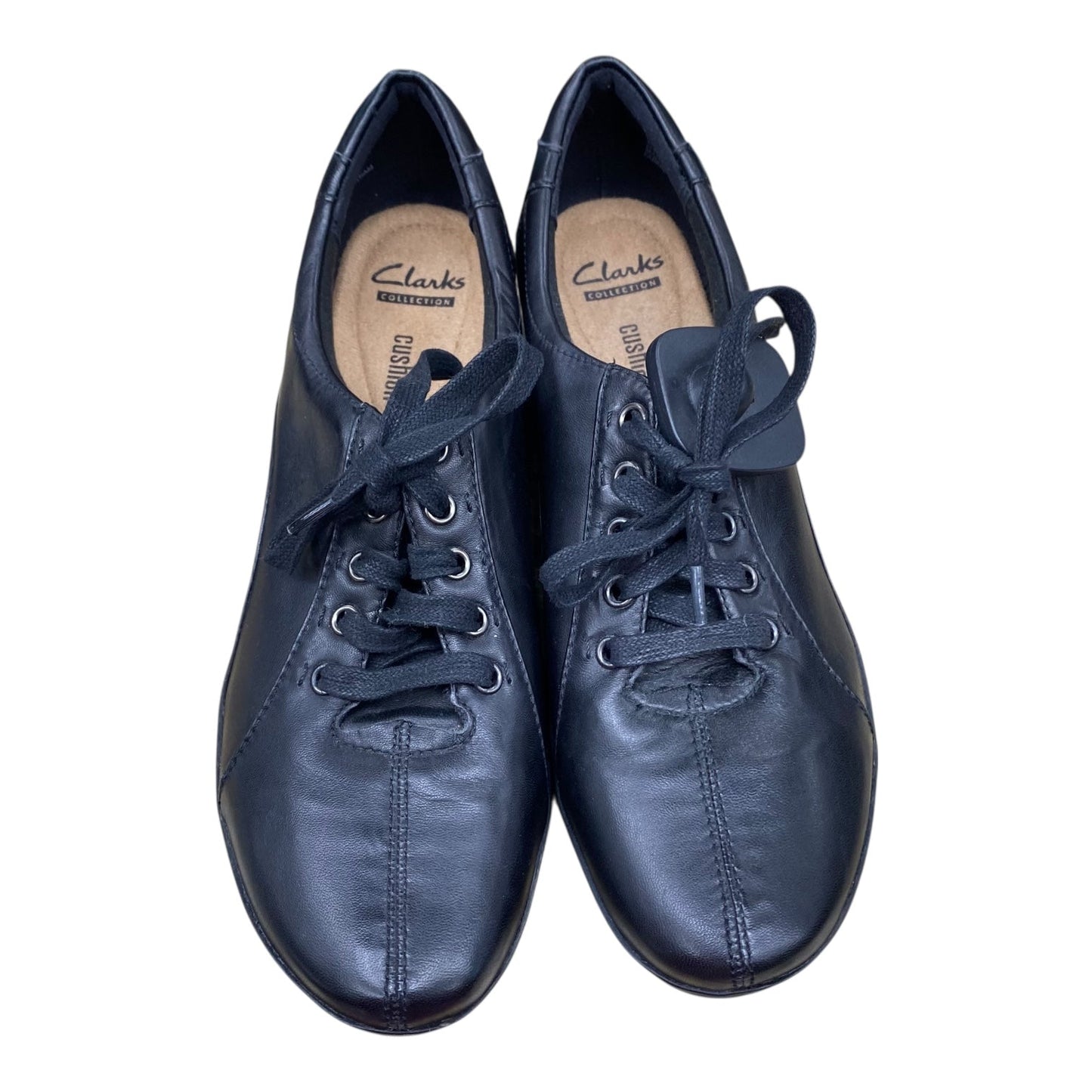 Shoes Flats By Clarks In Black, Size:9.5