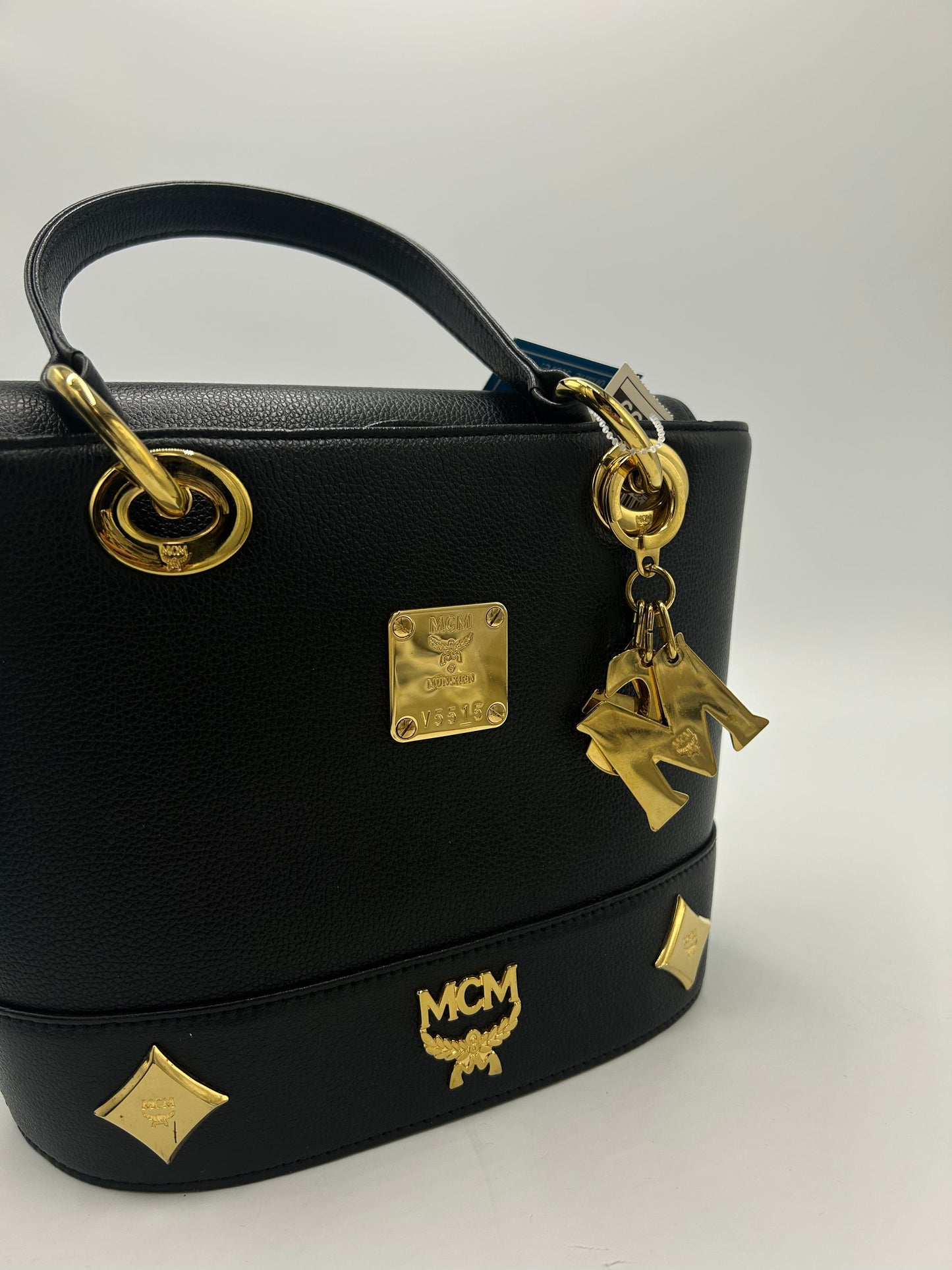 MCM Calfskin Studded Luxury Bag