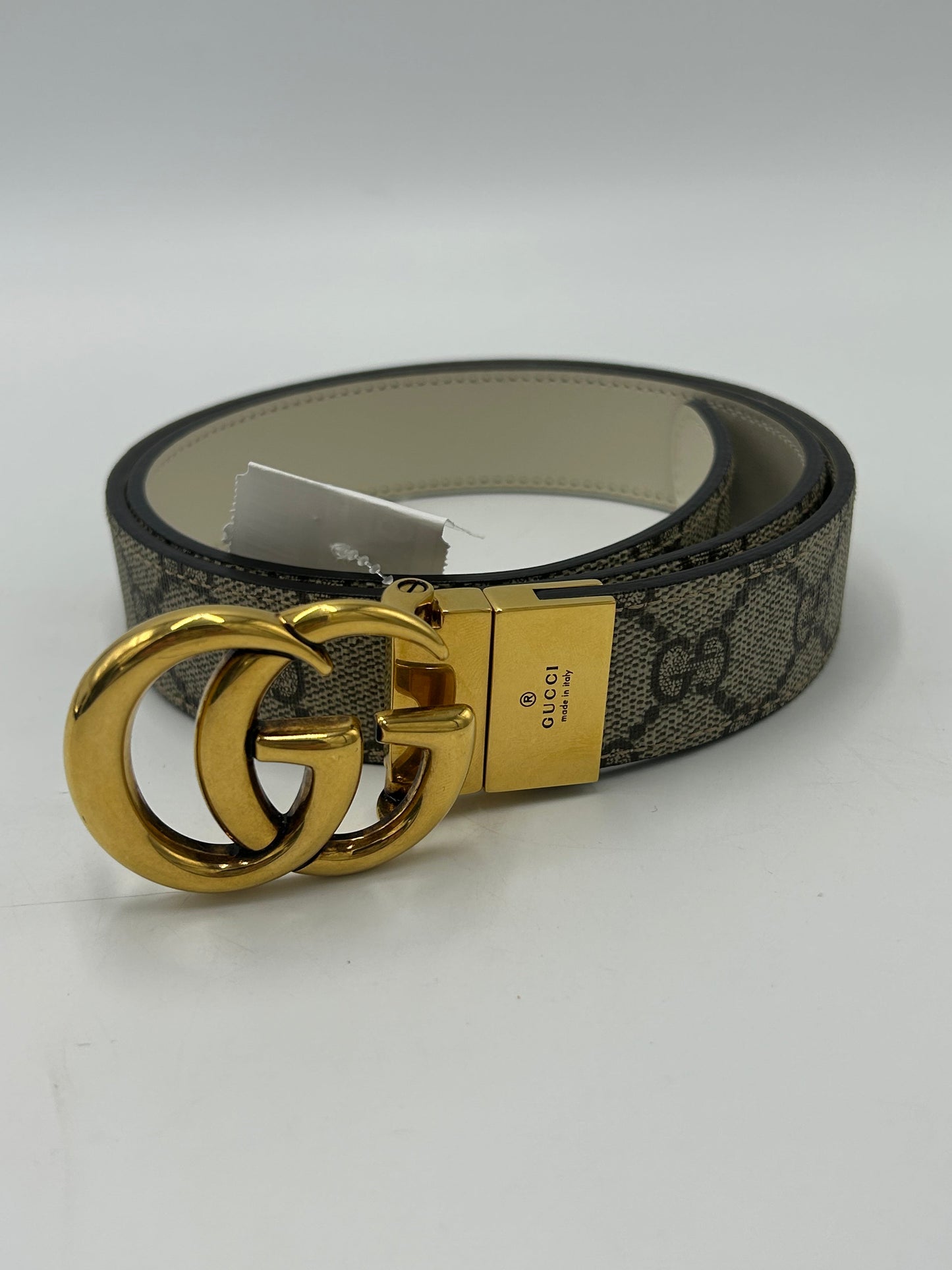 Gucci GG Marmon Reversible Belt in Size 85 / 34