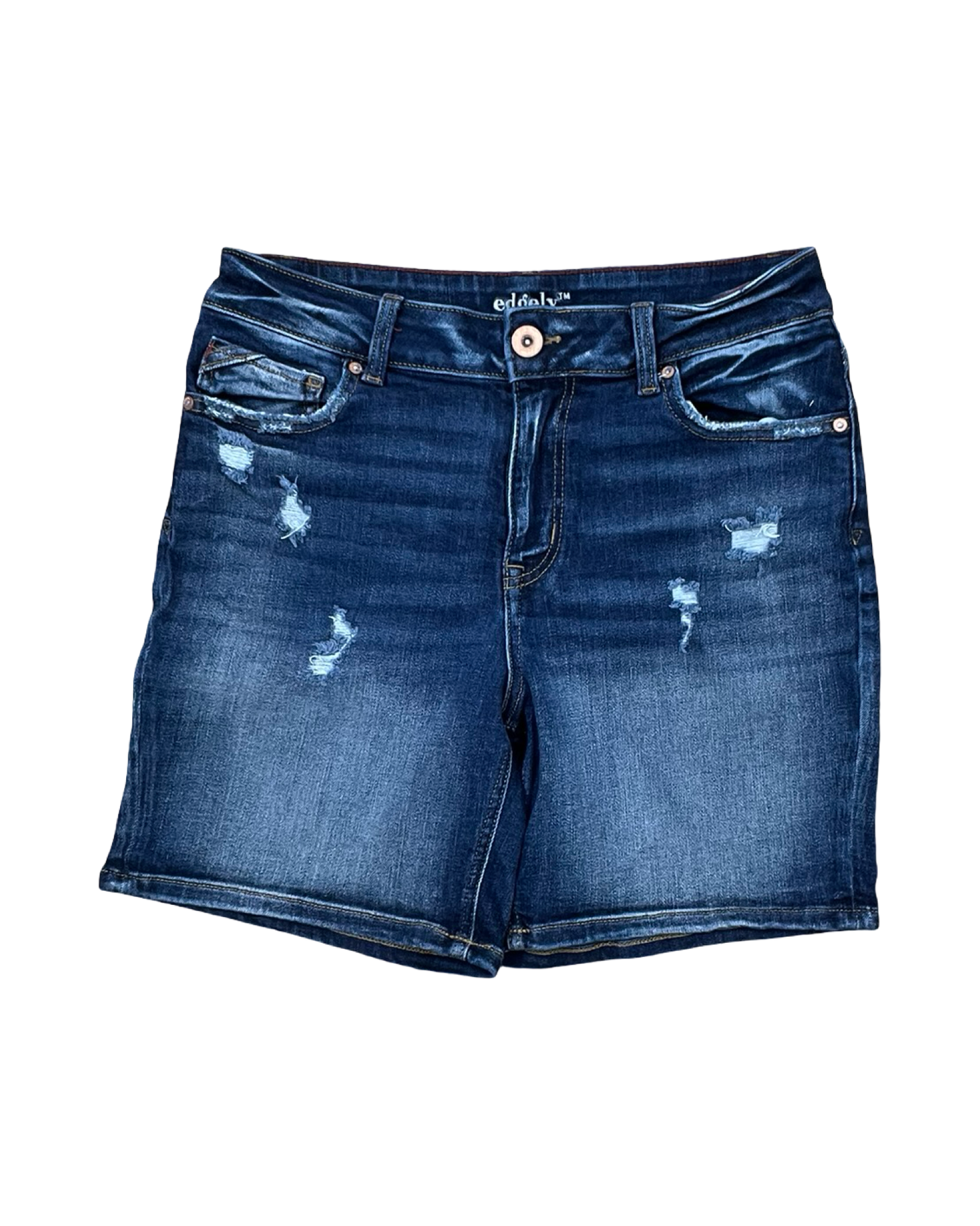 Shorts By Edgely In Blue Denim, Size:10