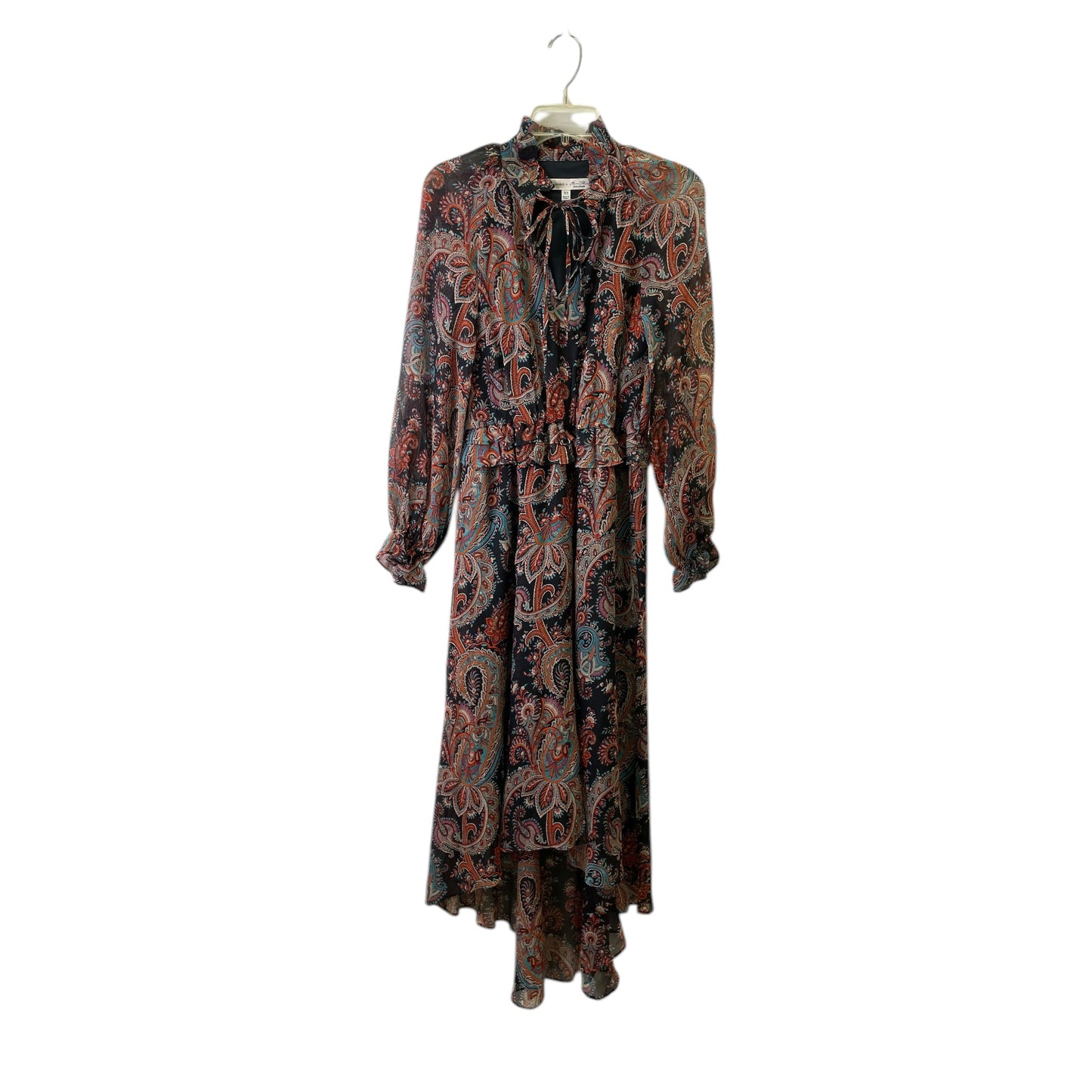 Dress Casual Maxi By Banana Republic In Paisley Print, Size:Xs