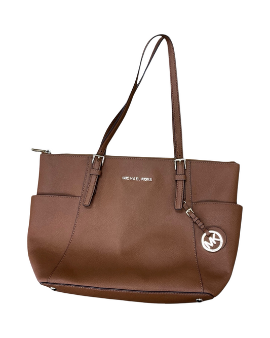 Handbag Designer By Michael Kors In Brown, Size:Large