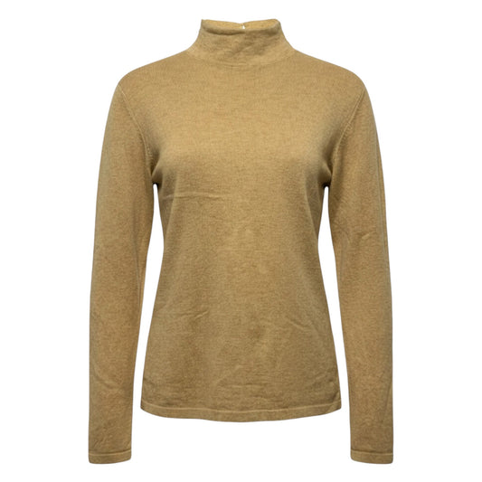Wool-Cashmere-Silk Sweater Designer By Escada In Tan, Size: 2