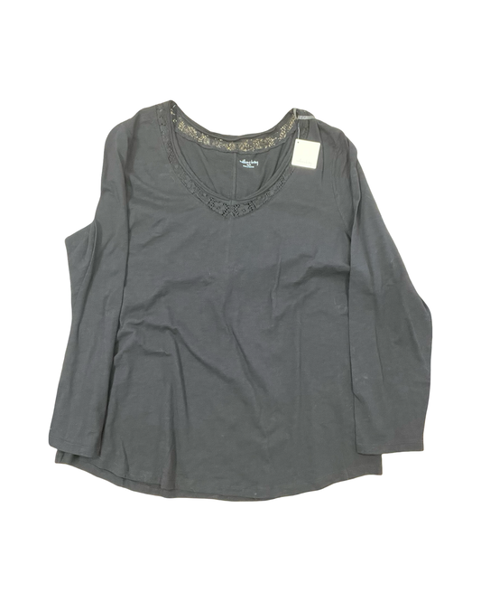 Top 3/4 Sleeve By Willow Bay In Black, Size:3X