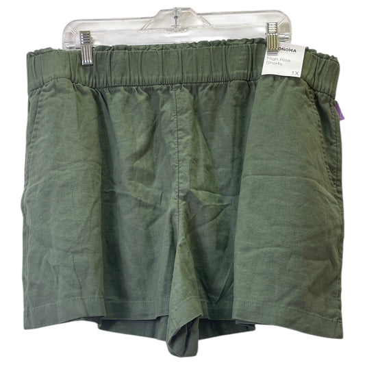 Shorts By Sonoma In Green, Size:1X