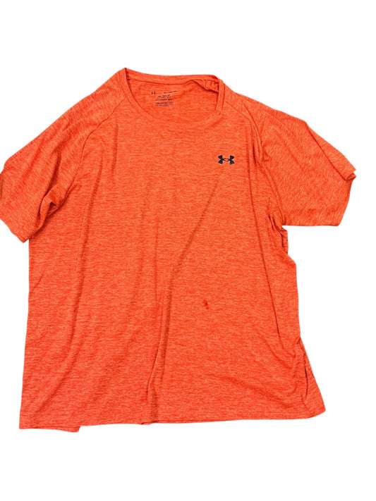 Athletic Top Ss By Under Armour In Orange, Size:3X
