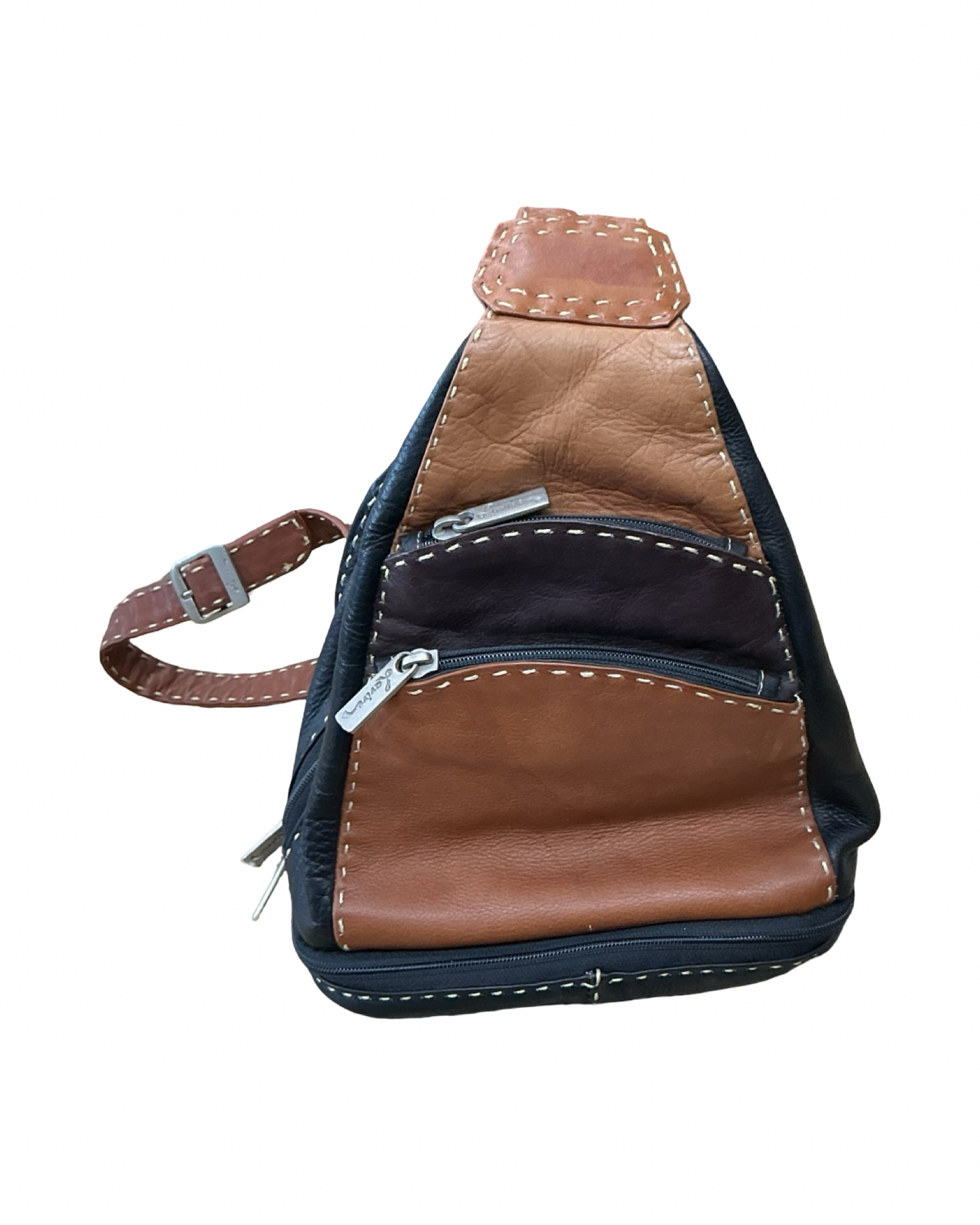Backpack By Clothes Mentor In Black & Brown, Size:Medium
