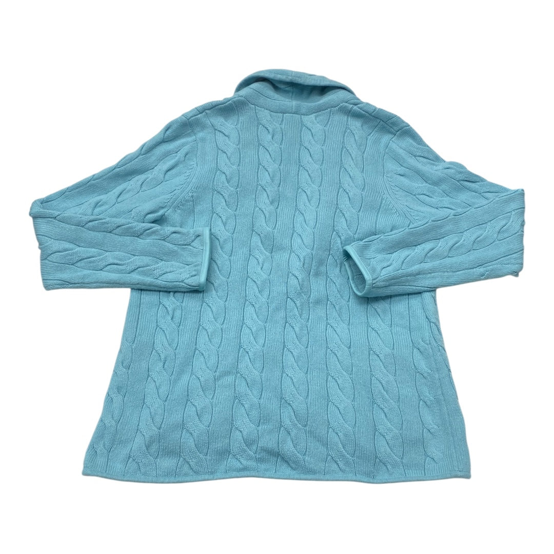 Sweater Cardigan By Talbots In Blue, Size:M