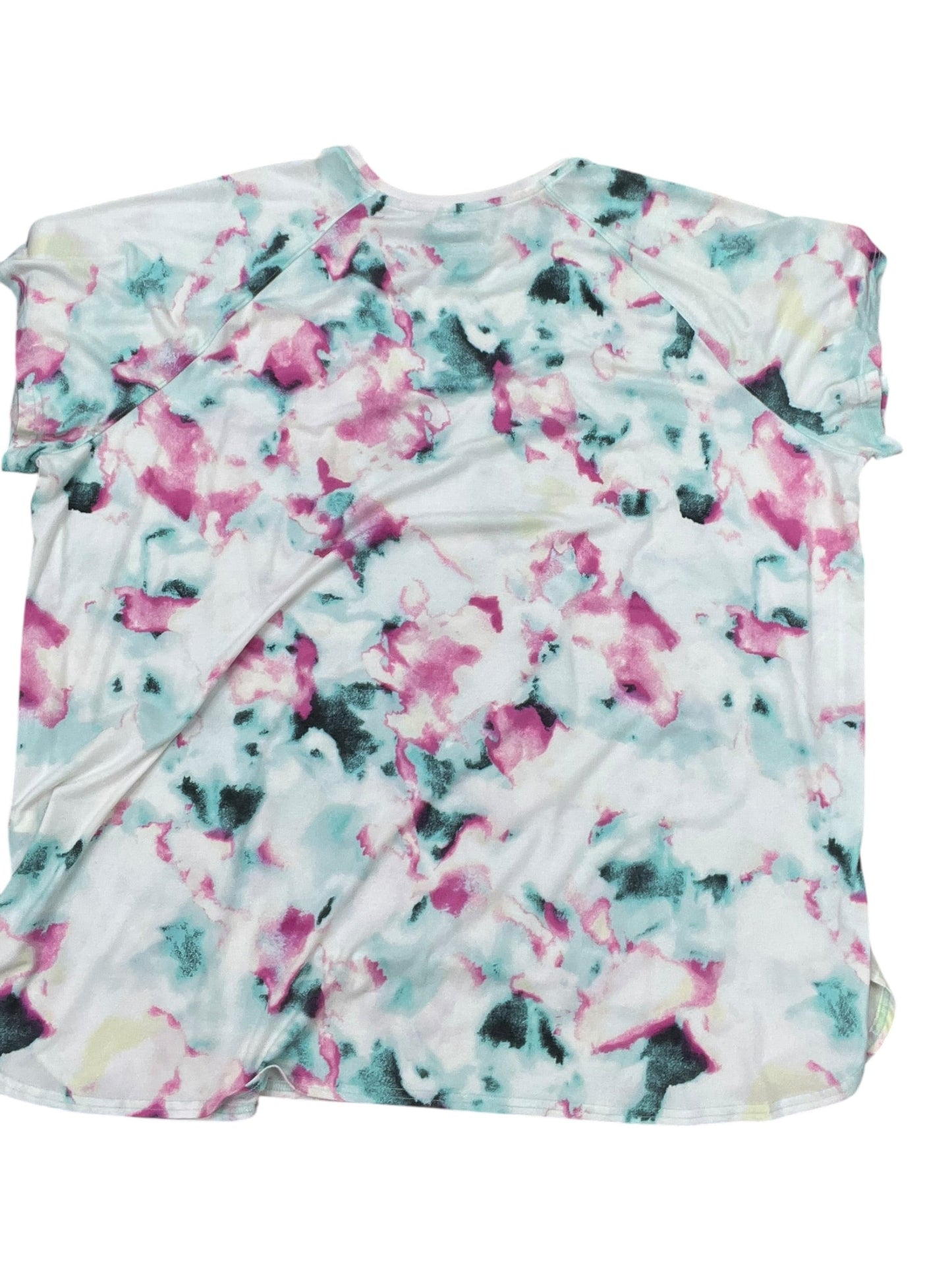 Athletic Top Ss By Tek Gear In White, Size:3X