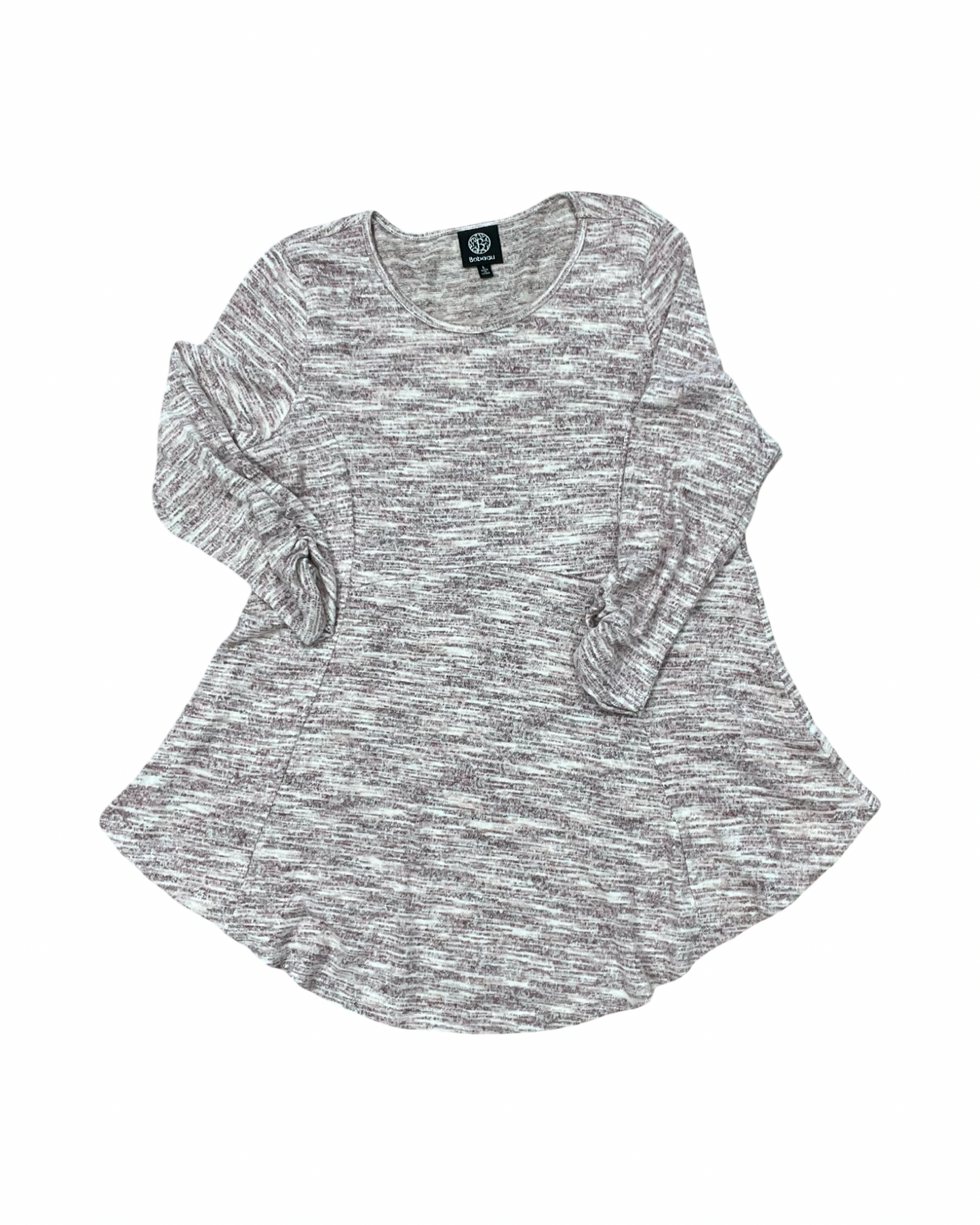 Top 3/4 Sleeve By Bobeau In Pink, Size:L