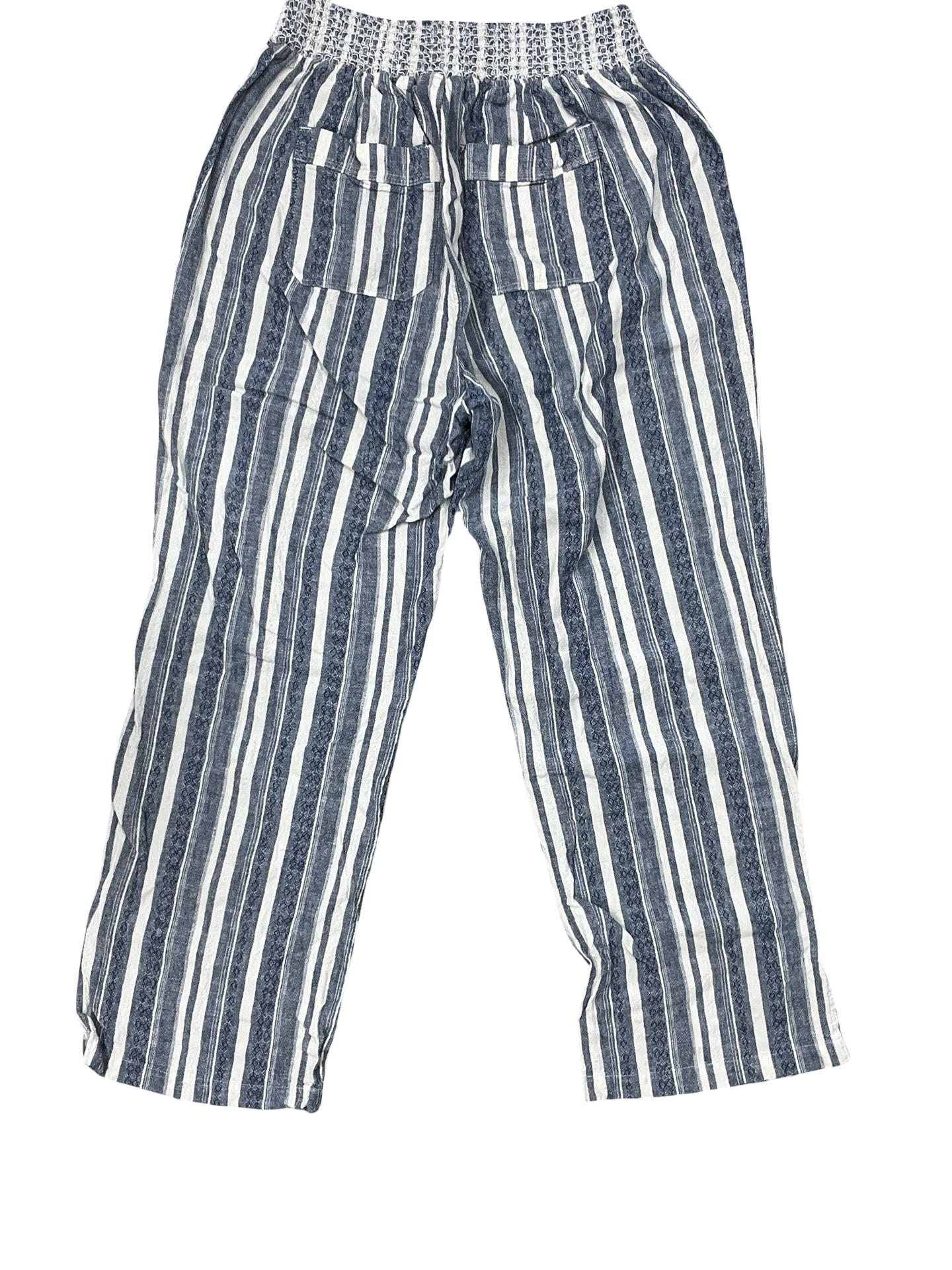 Pants Lounge By Cj Banks In Blue & White, Size:L