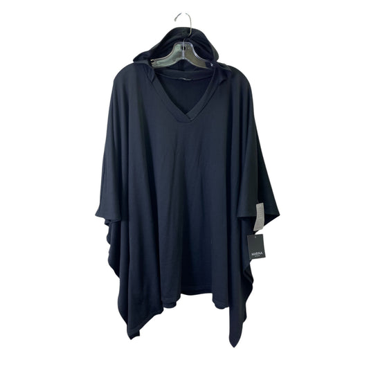 PONCHO by MARINA In BLACK, Size: 1X