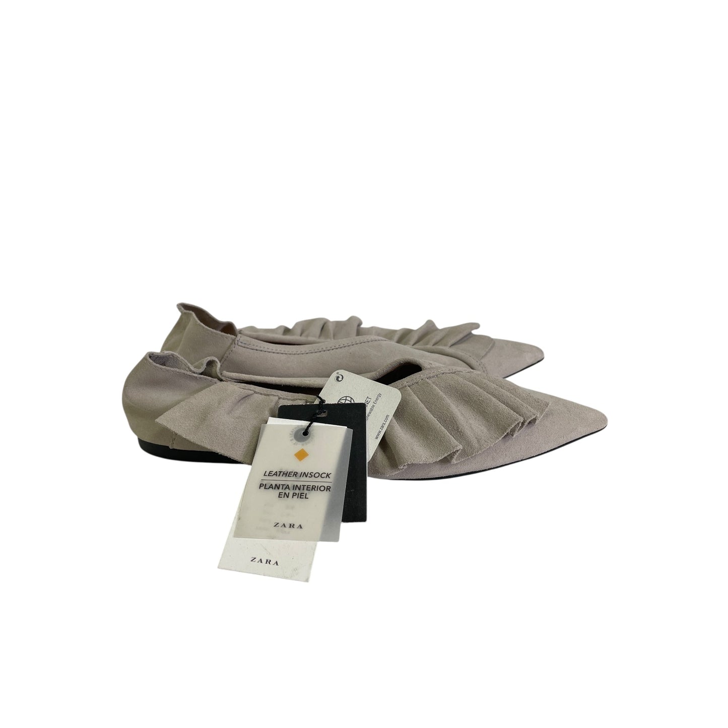 Shoes Flats By Zara In Beige, Size:6.5