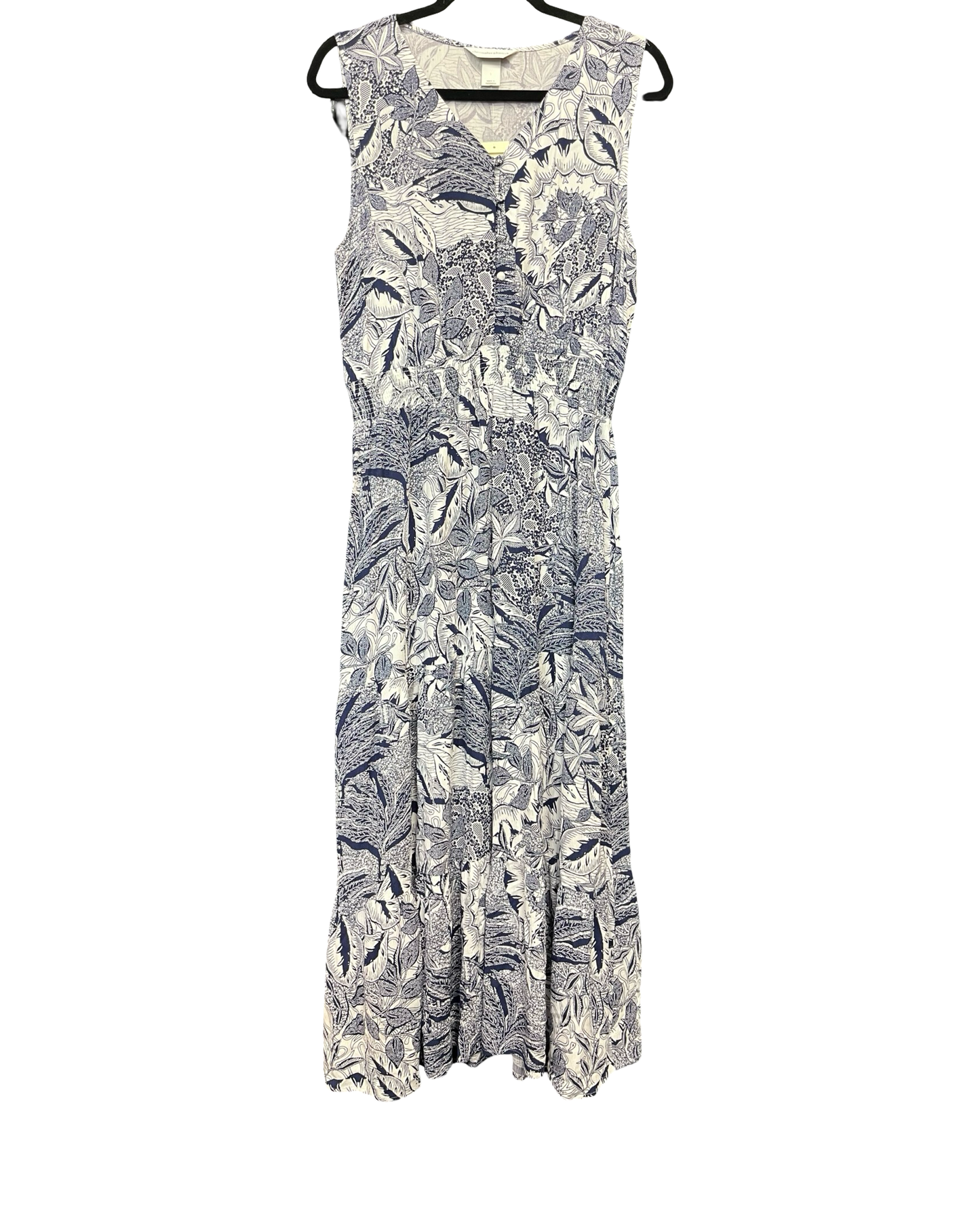 Dress Casual Maxi By Christopher And Banks In Blue, Size:L