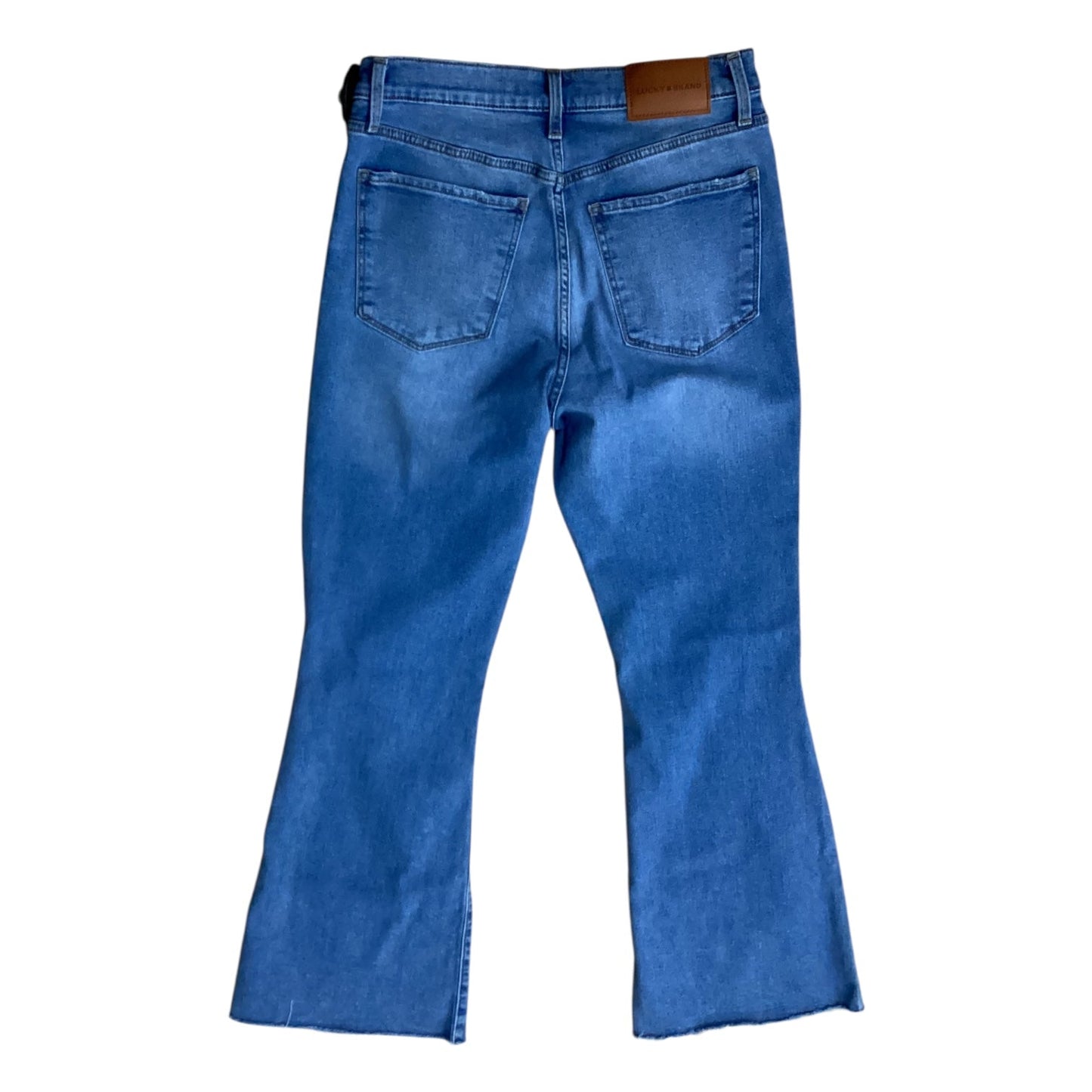 Jeans Flared By Lucky Brand In Blue Denim, Size:10