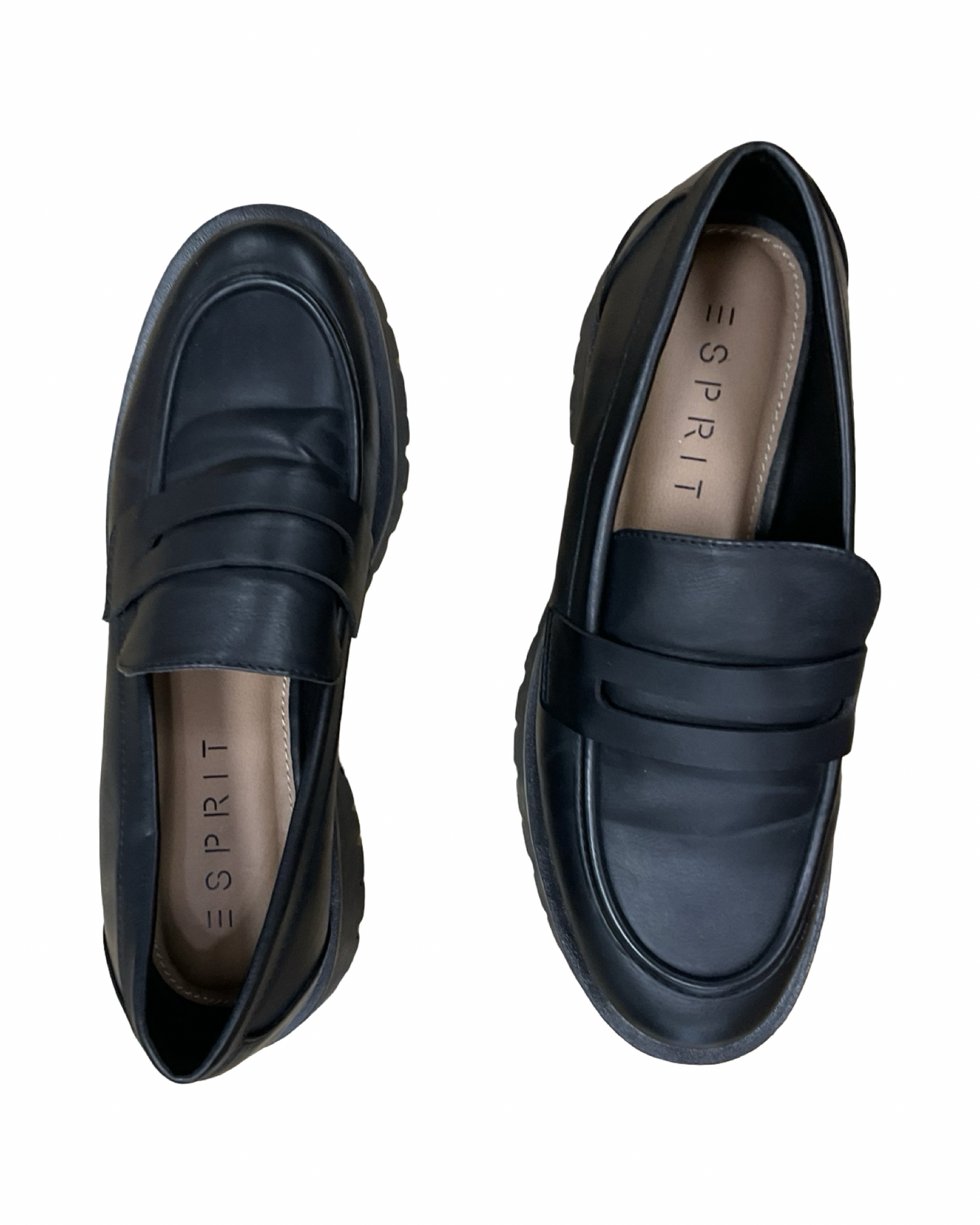 Shoes Heels Platform By Esprit In Black, Size:6.5