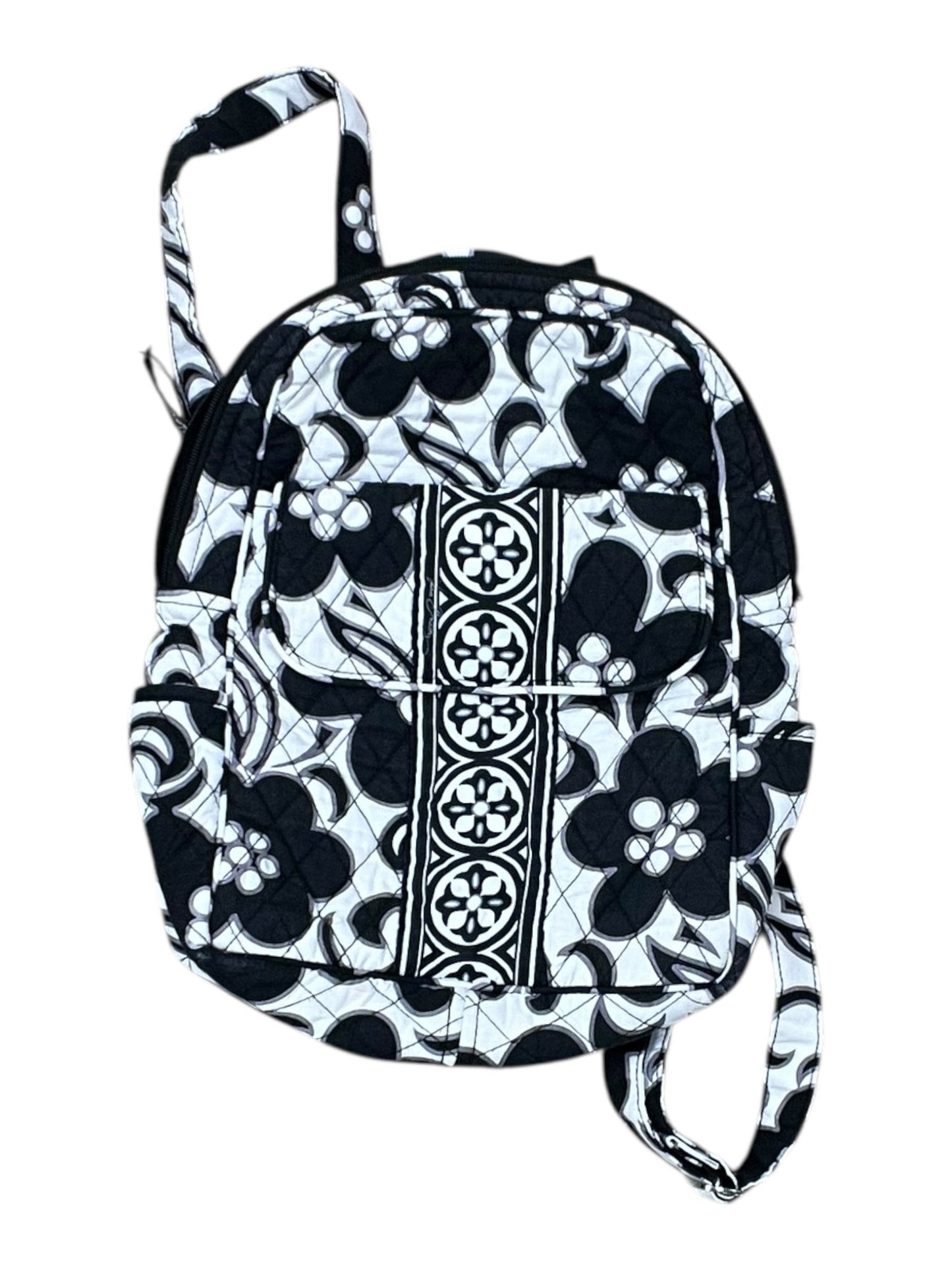 Backpack By Vera Bradley In Black & White, Size:Small