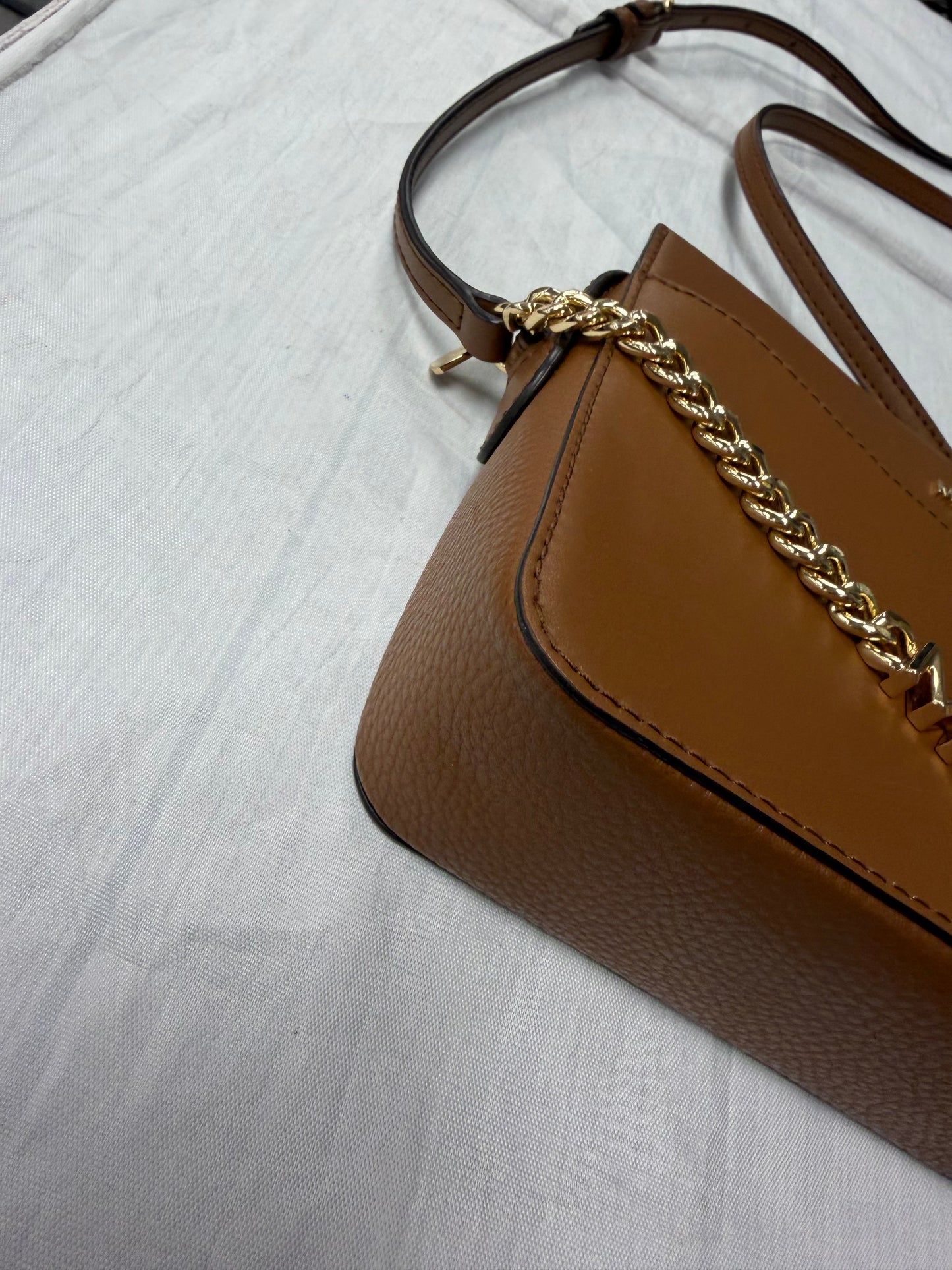 Crossbody Designer By Michael Kors In Brown, Size:Medium