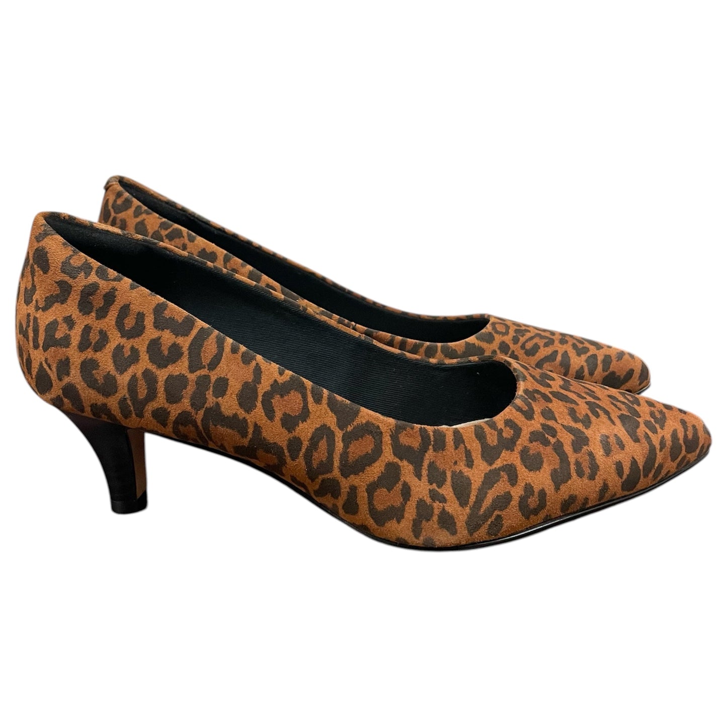 Shoes Heels Kitten By Clarks In Animal Print, Size:10