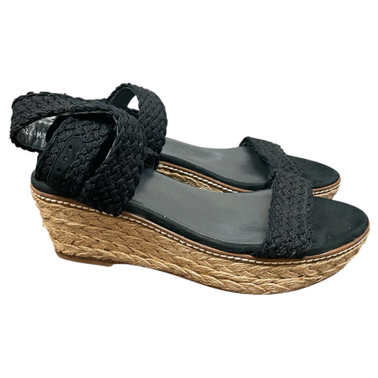 Sandals Designer By Stuart Weitzman In Black, Size:6.5