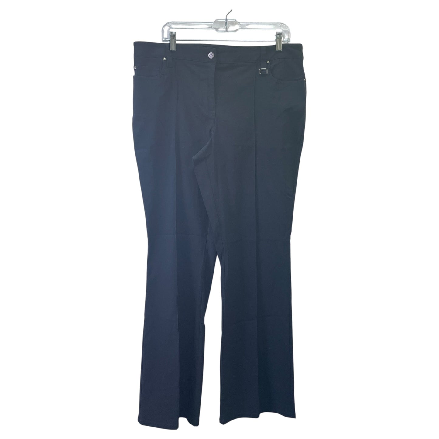 Jeans Flared By Style And Company In Black, Size:16