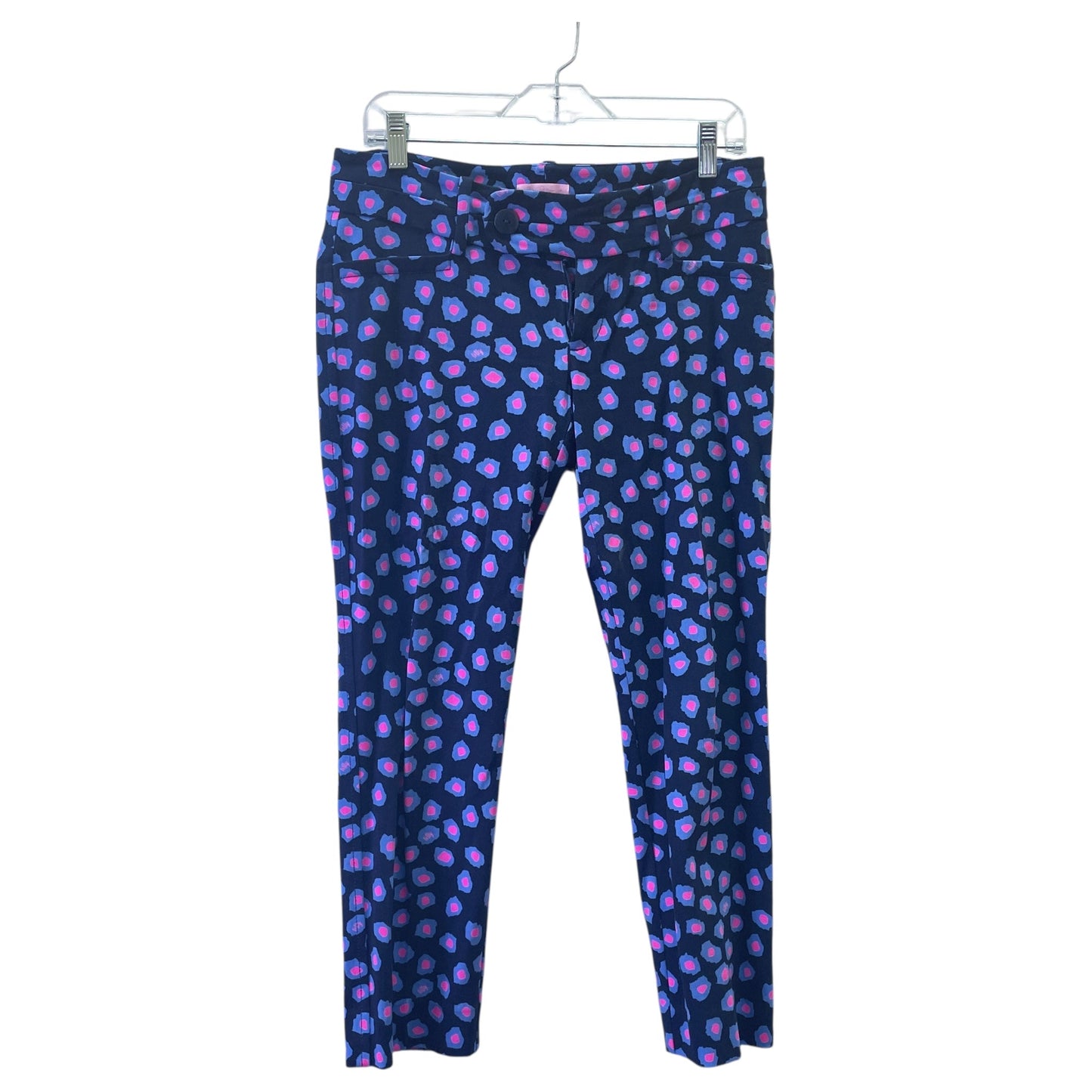 Pants Designer By Lilly Pulitzer In Blue & Pink, Size:4