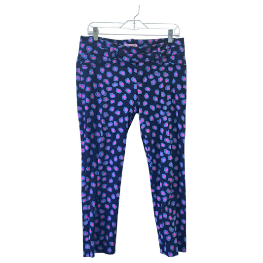 Pants Designer By Lilly Pulitzer In Blue & Pink, Size:4