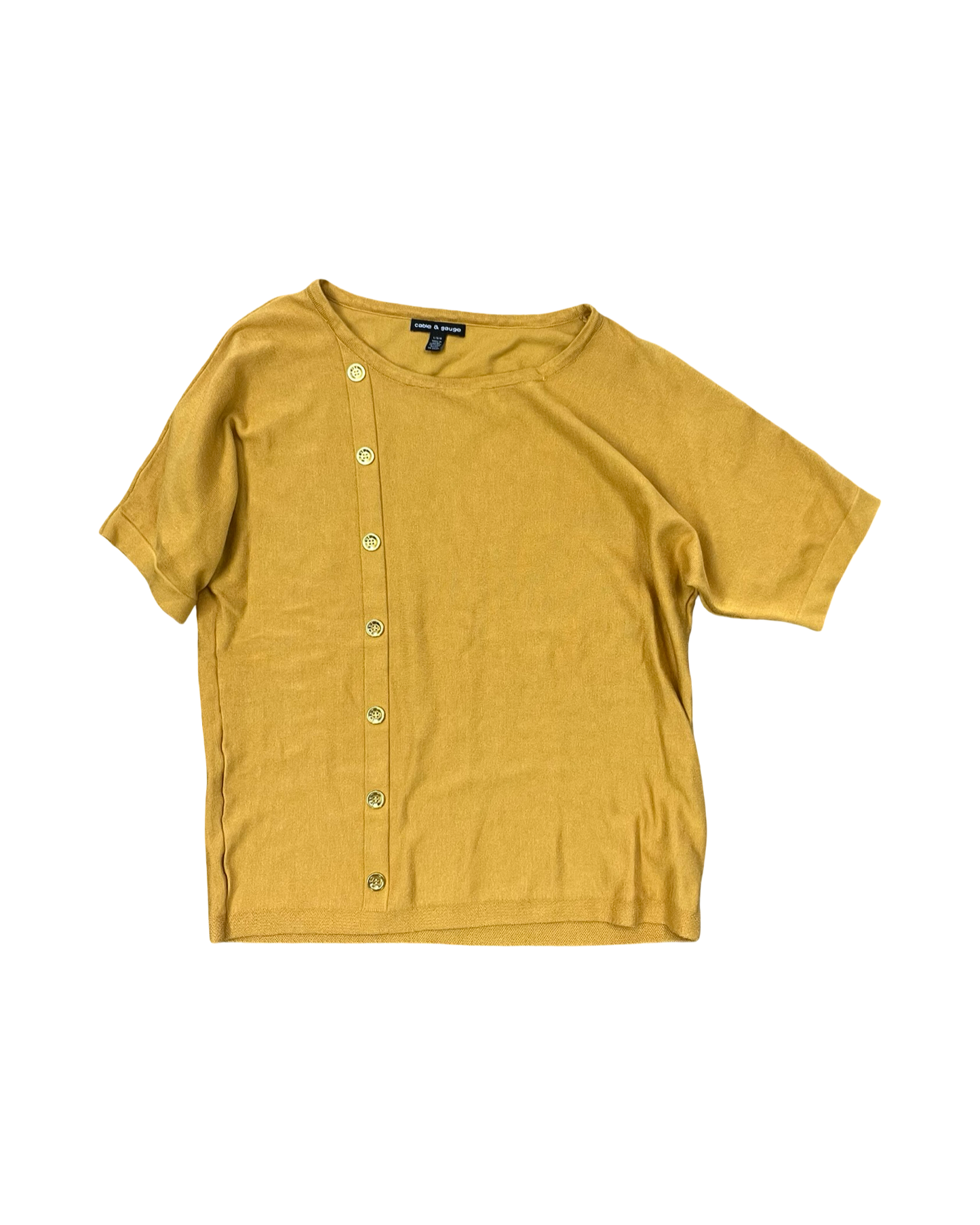 Top Ss By Cable And Gauge In Yellow, Size:L