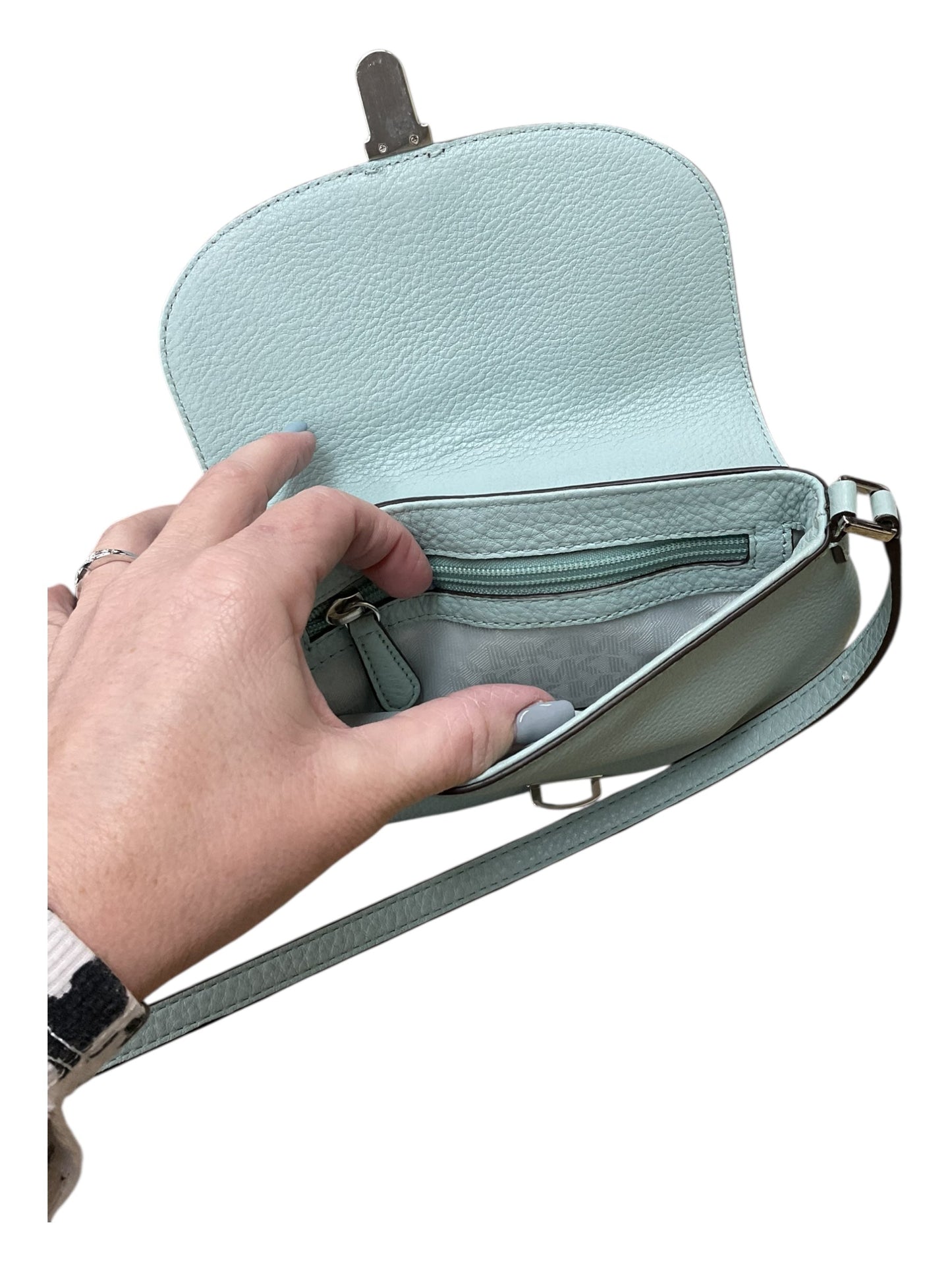 Crossbody Designer By Michael Kors In Green, Size:Small