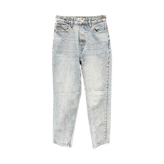 Jeans Straight By Zara In Blue Denim, Size:4