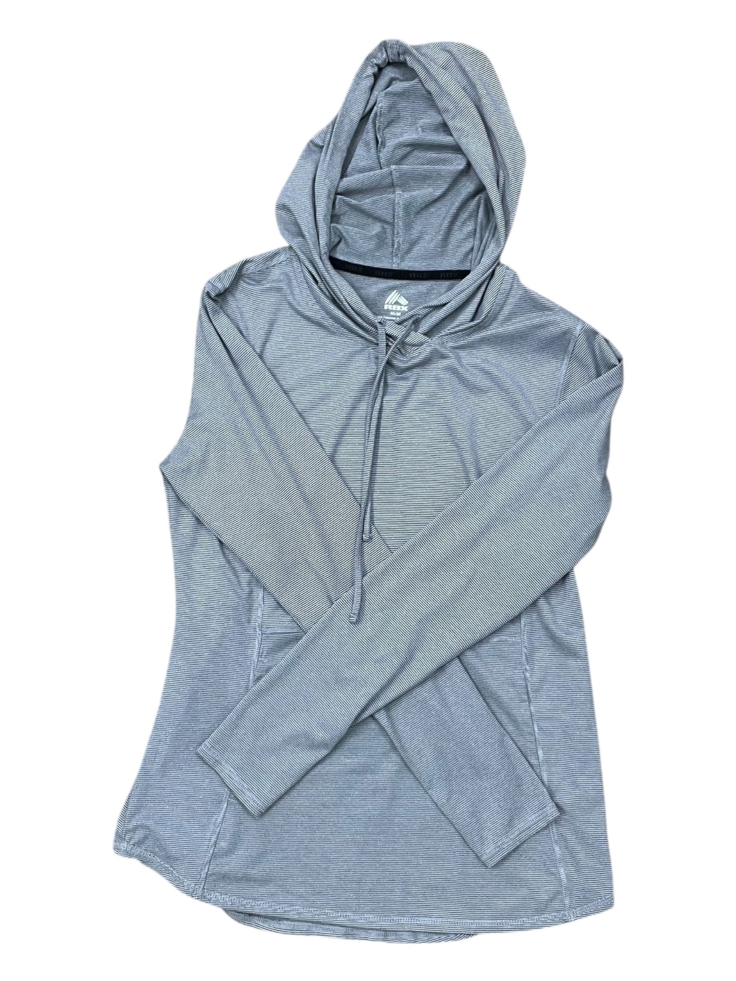 Athletic Top Ls Collar By Rbx In Grey, Size:M