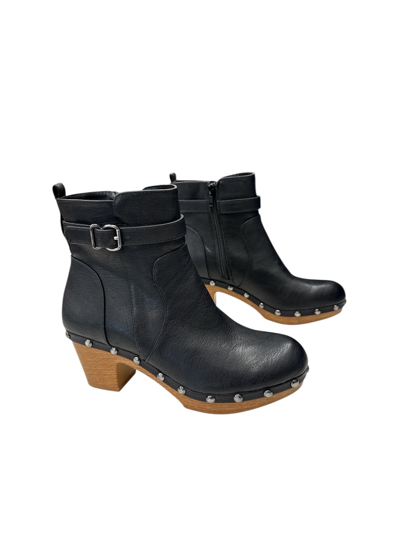 BOOTS ANKLE HEELS by STYLE AND COMPANY In BLACK, Size: 7.5