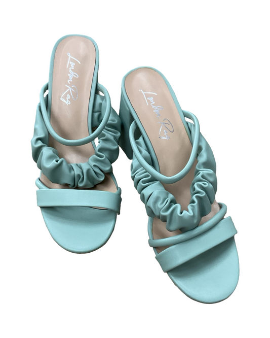 Shoes Heels Block By Clothes Mentor In Green, Size:10