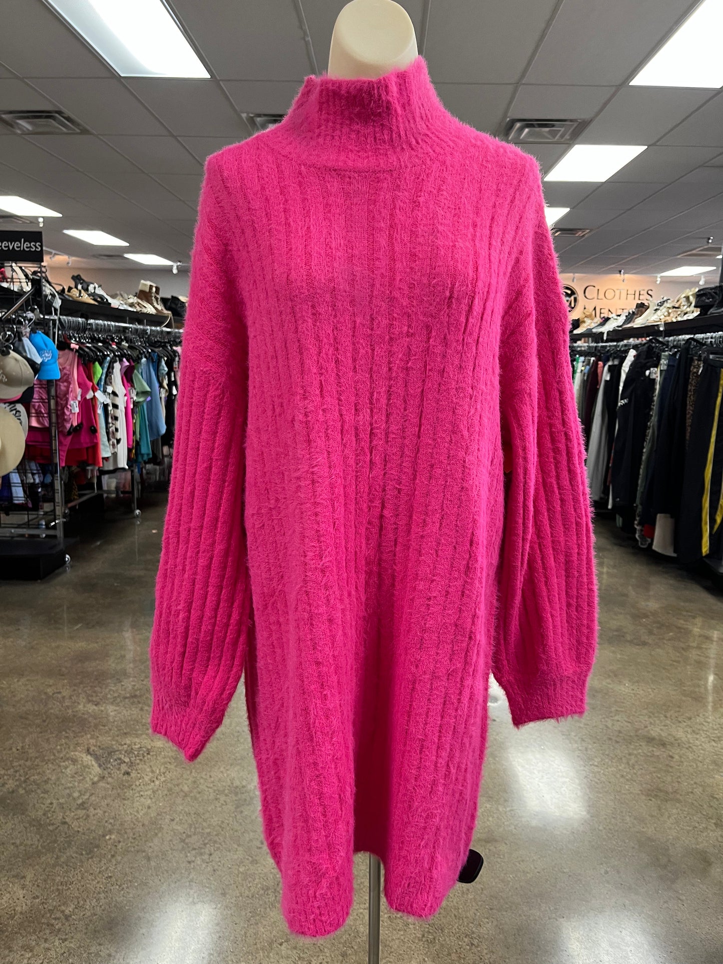 Dress Sweater By Flat White In Pink, Size:Xl