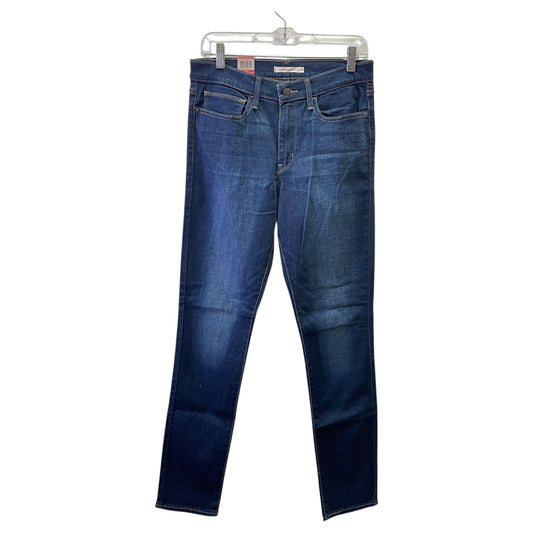 Jeans Skinny By Levis In Blue Denim, Size:10