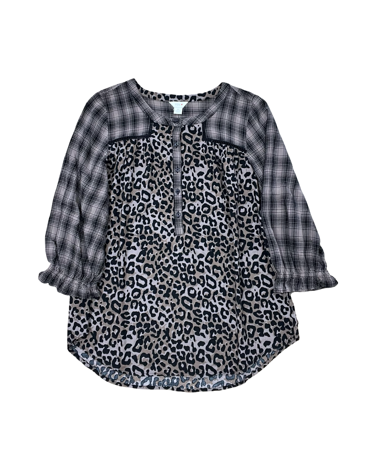 Top 3/4 Sleeve By Entro In Brown, Size:M
