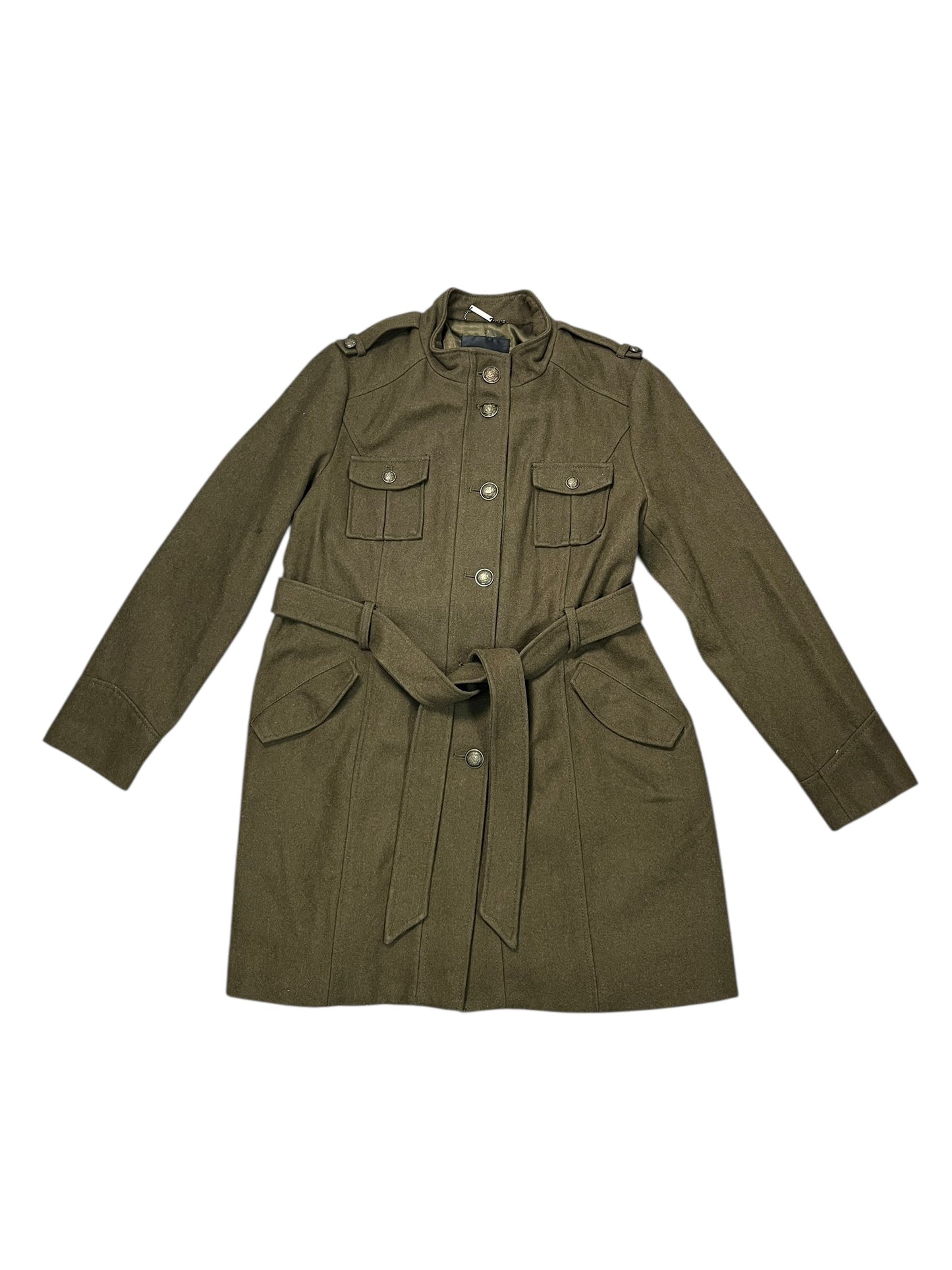 Coat Peacoat By Mossimo In Green, Size:Xxl