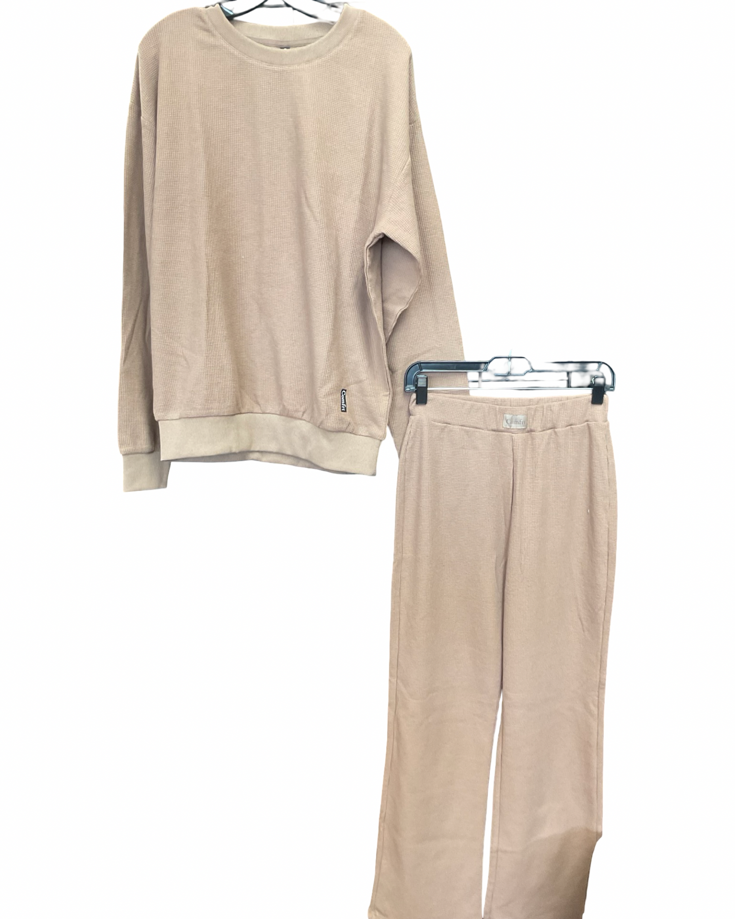 Lounge Set Pants By Comfort Casual In Tan, Size:S