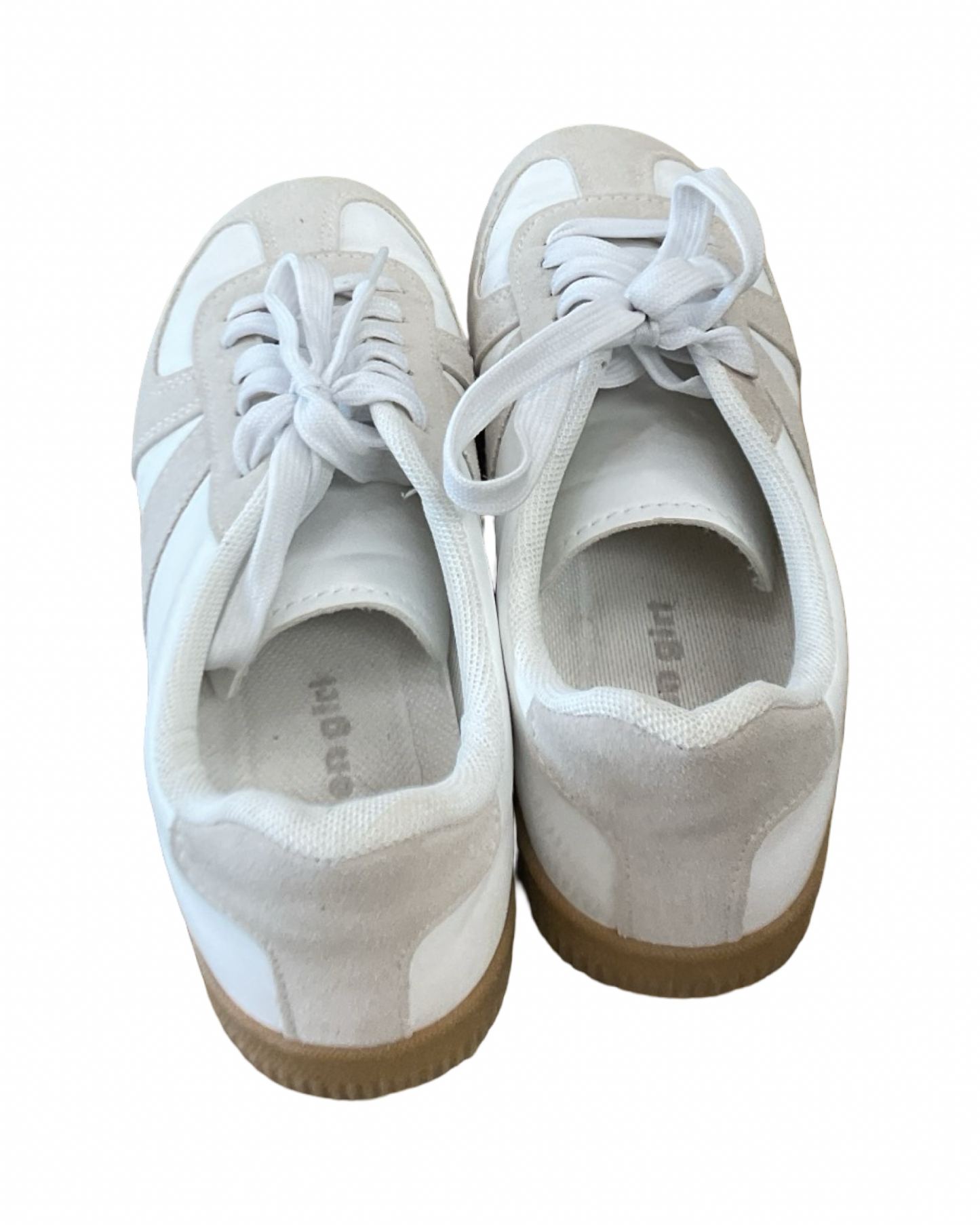 Shoes Sneakers By Madden Girl In Tan & White, Size:7