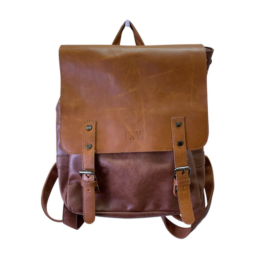 Backpack By LXY In Brown, Size:Large