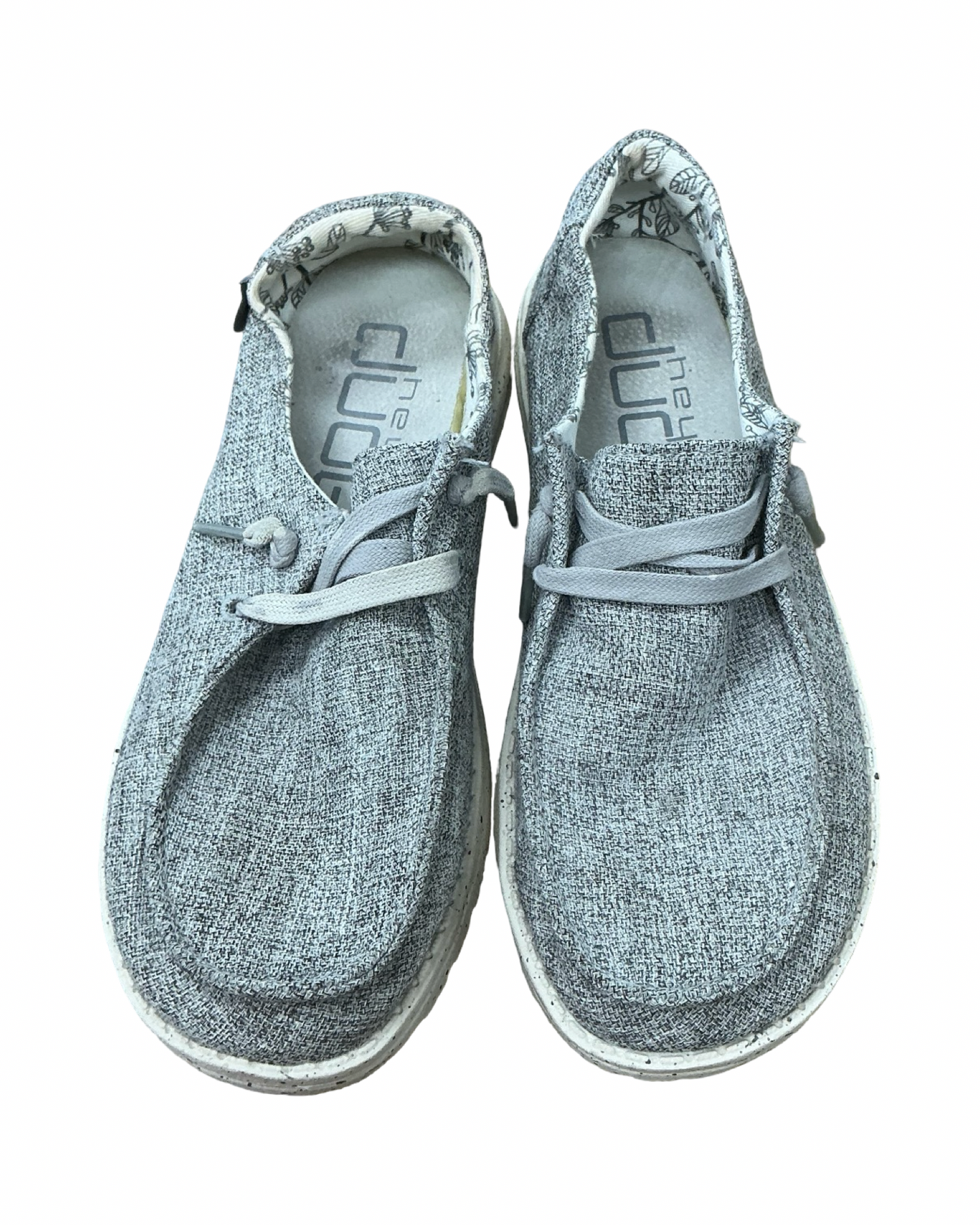 Shoes Flats By Hey Dude In Grey, Size:6