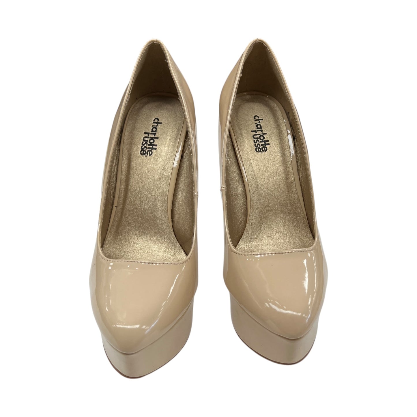 Shoes Heels Stiletto By Charlotte Russe In Beige, Size:7