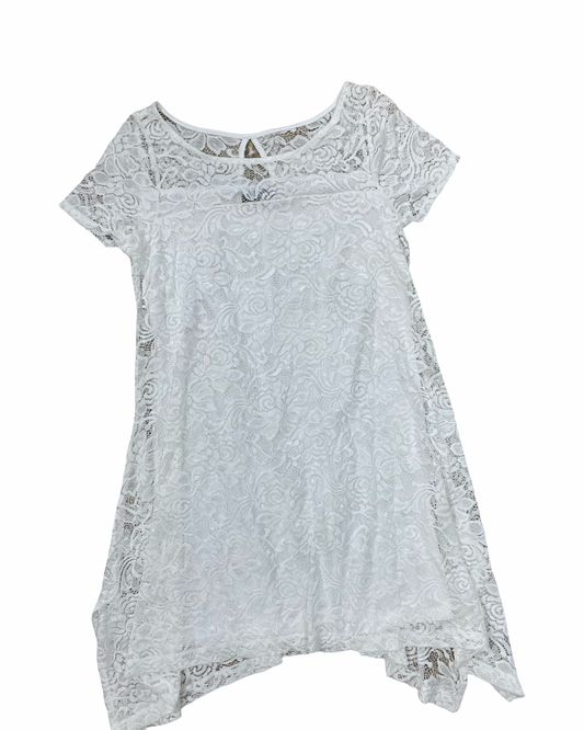 Dress Casual Short By Roz And Ali In Cream, Size:M