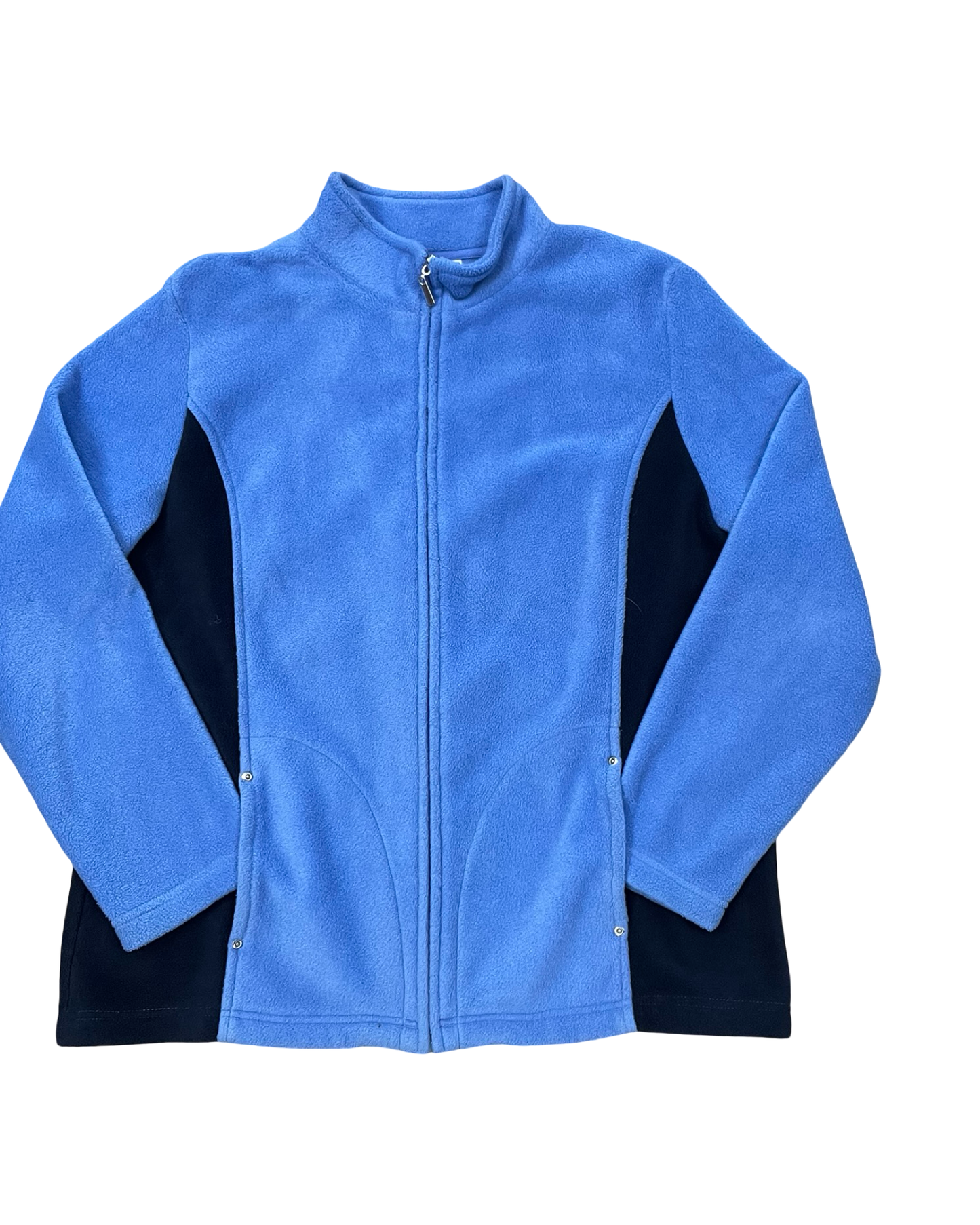 Jacket Fleece By Karen Scott In Blue, Size:Xl