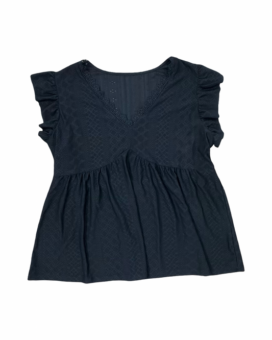 Top Ss By Clothes Mentor In Black, Size:Xl