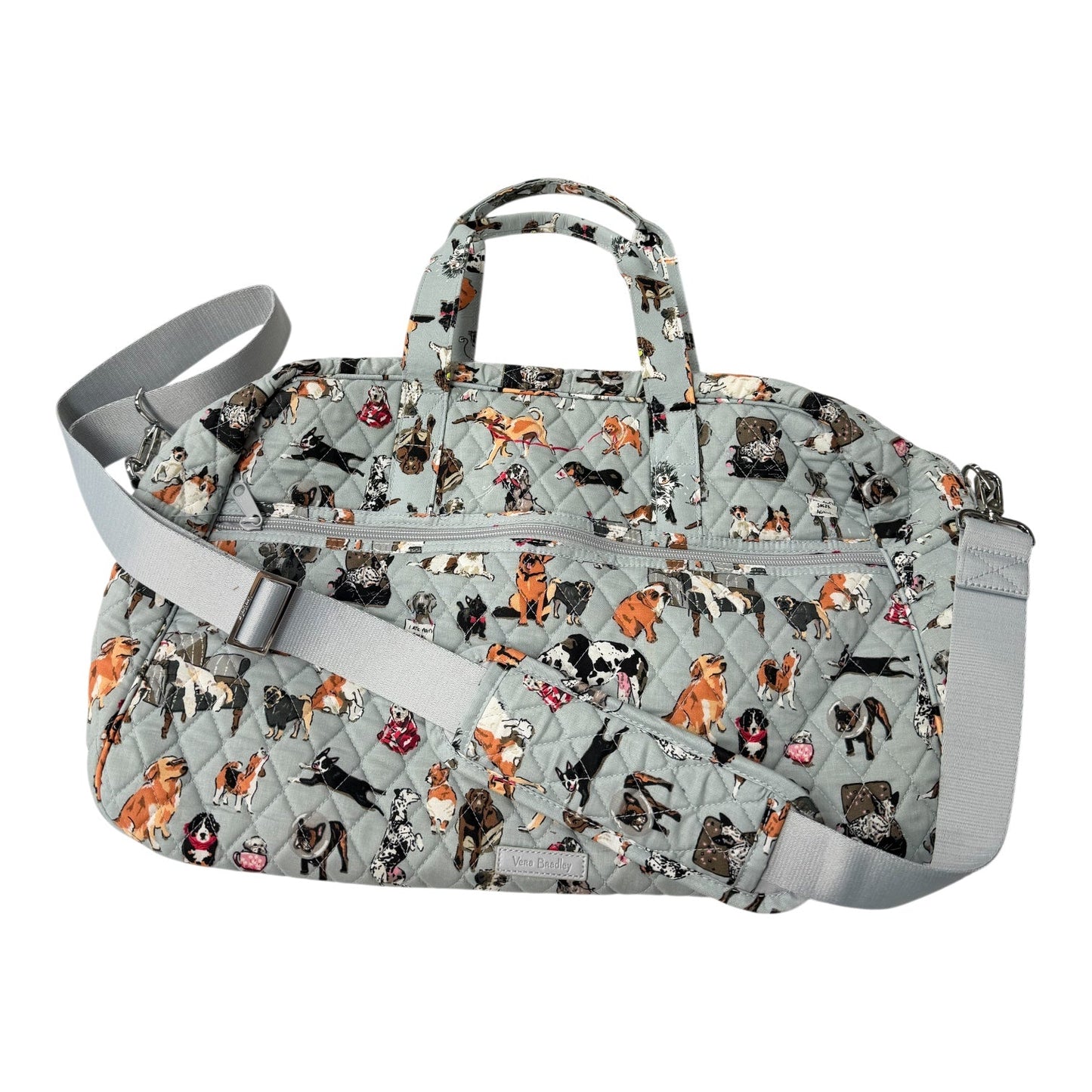 Duffle And Weekender By Vera Bradley In Grey, Size:Large